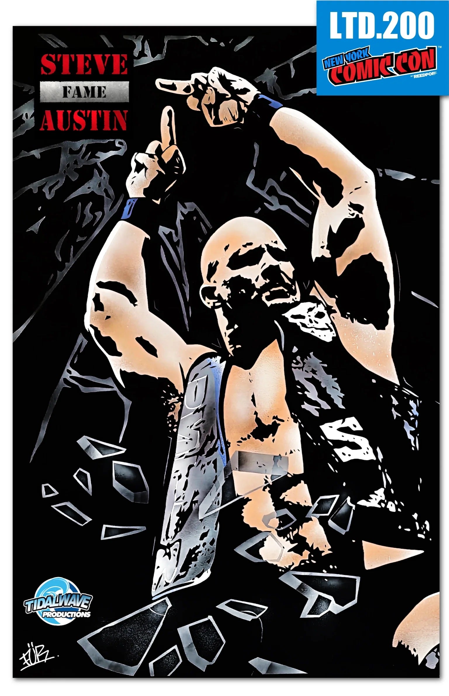 STONE COLD STEVE AUSTIN #1 SPRAY PAINT FUR NYCC EDITION OPTIONS (I95)