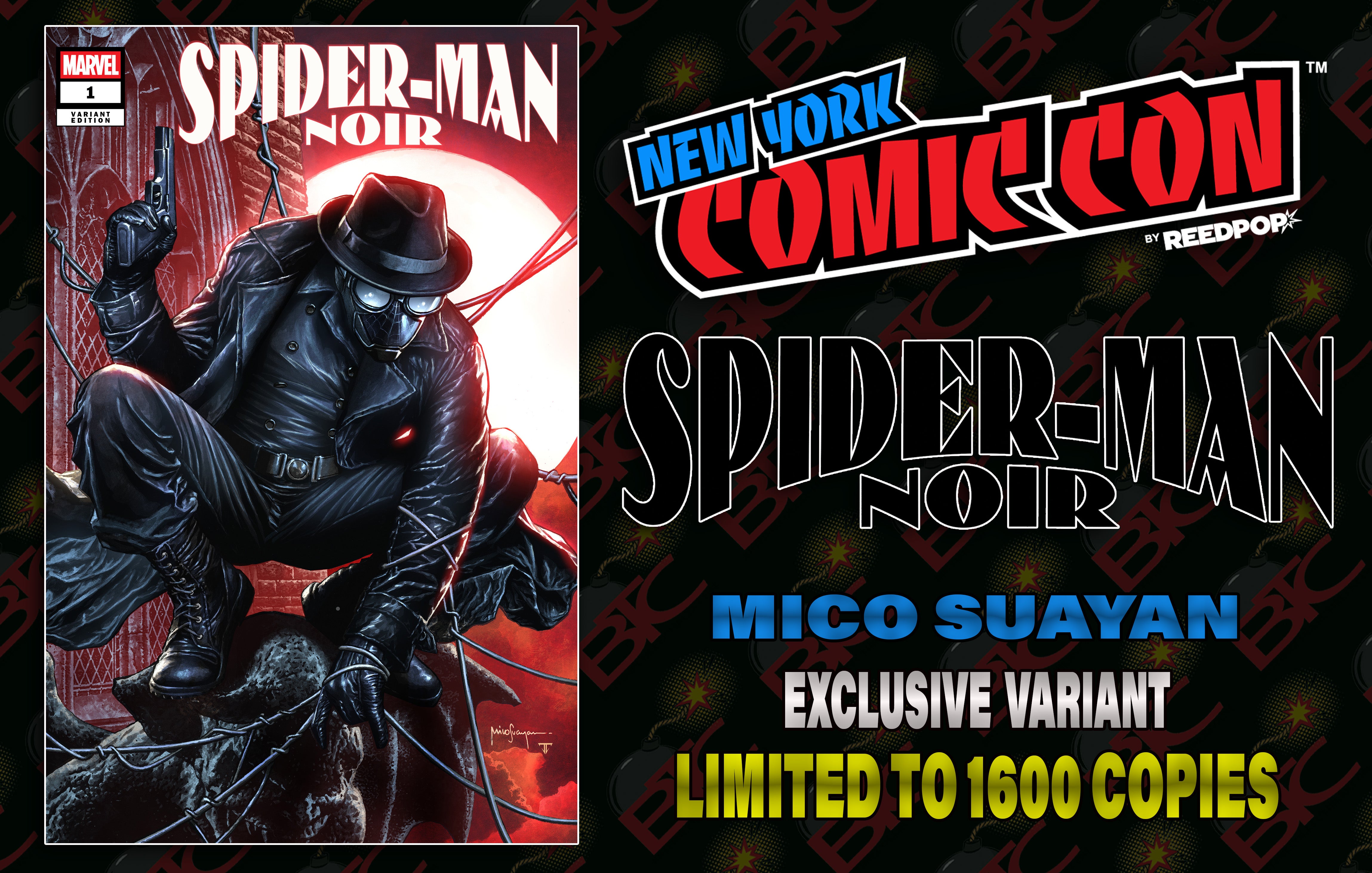 SPIDER-MAN NOIR #1 MICO SUAYAN NYCC EXCLUSIVE HOMAGE