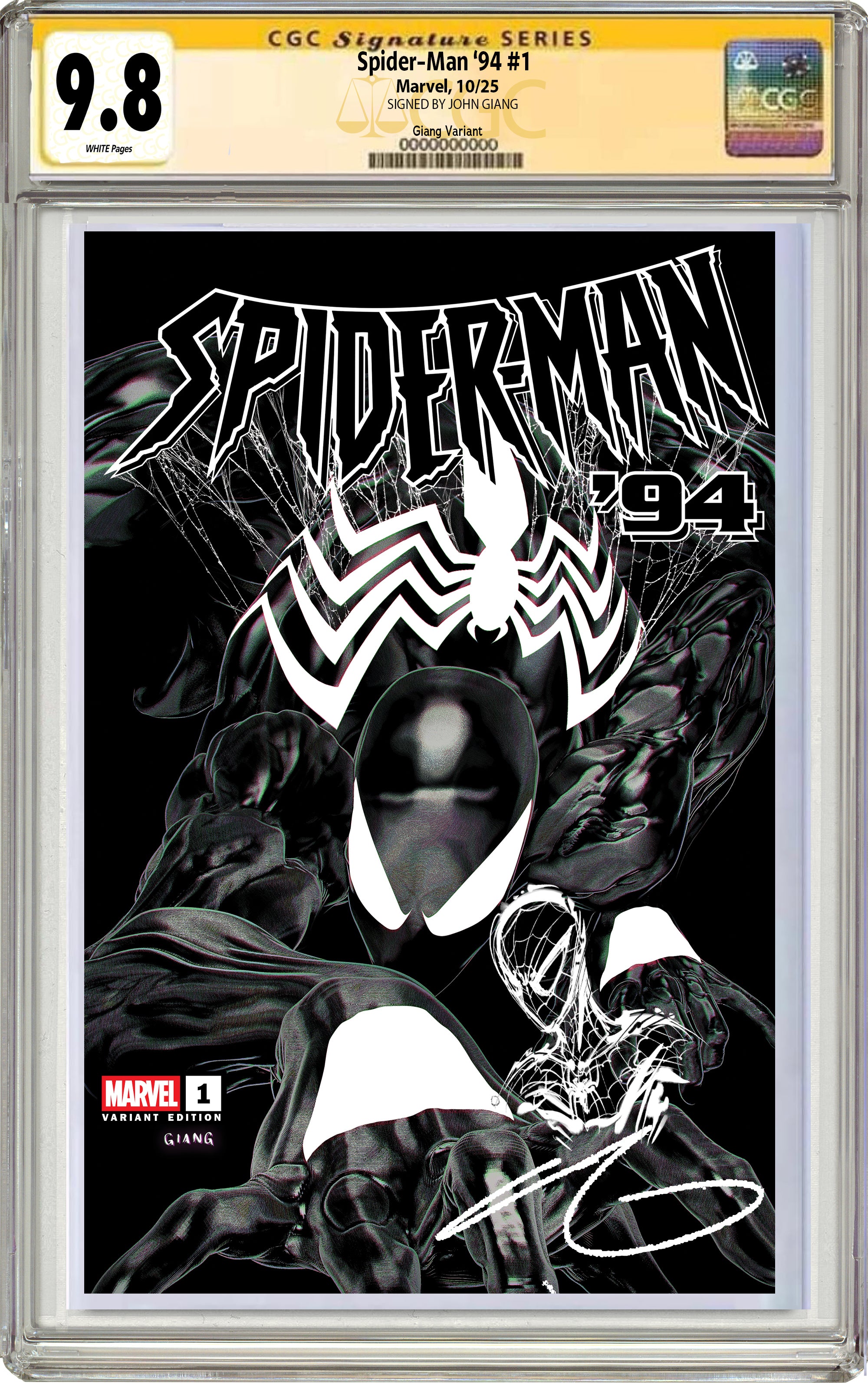SPIDER-MAN '94 #1 JOHN GIANG NEGATIVE BLEED EXCLUSIVE EDITION OPTIONS
