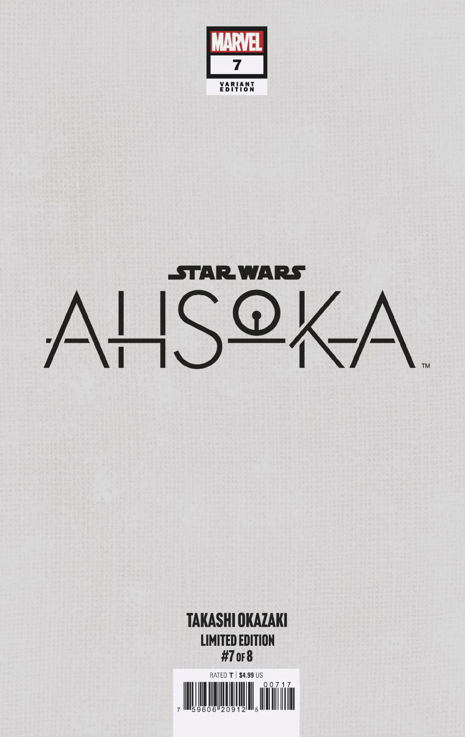 STAR WARS: AHSOKA #1-8 TAKASHI OKAZAKI LIMITED EDITION EXCLUSIVE VIRGIN VARIANT SET  04/2025