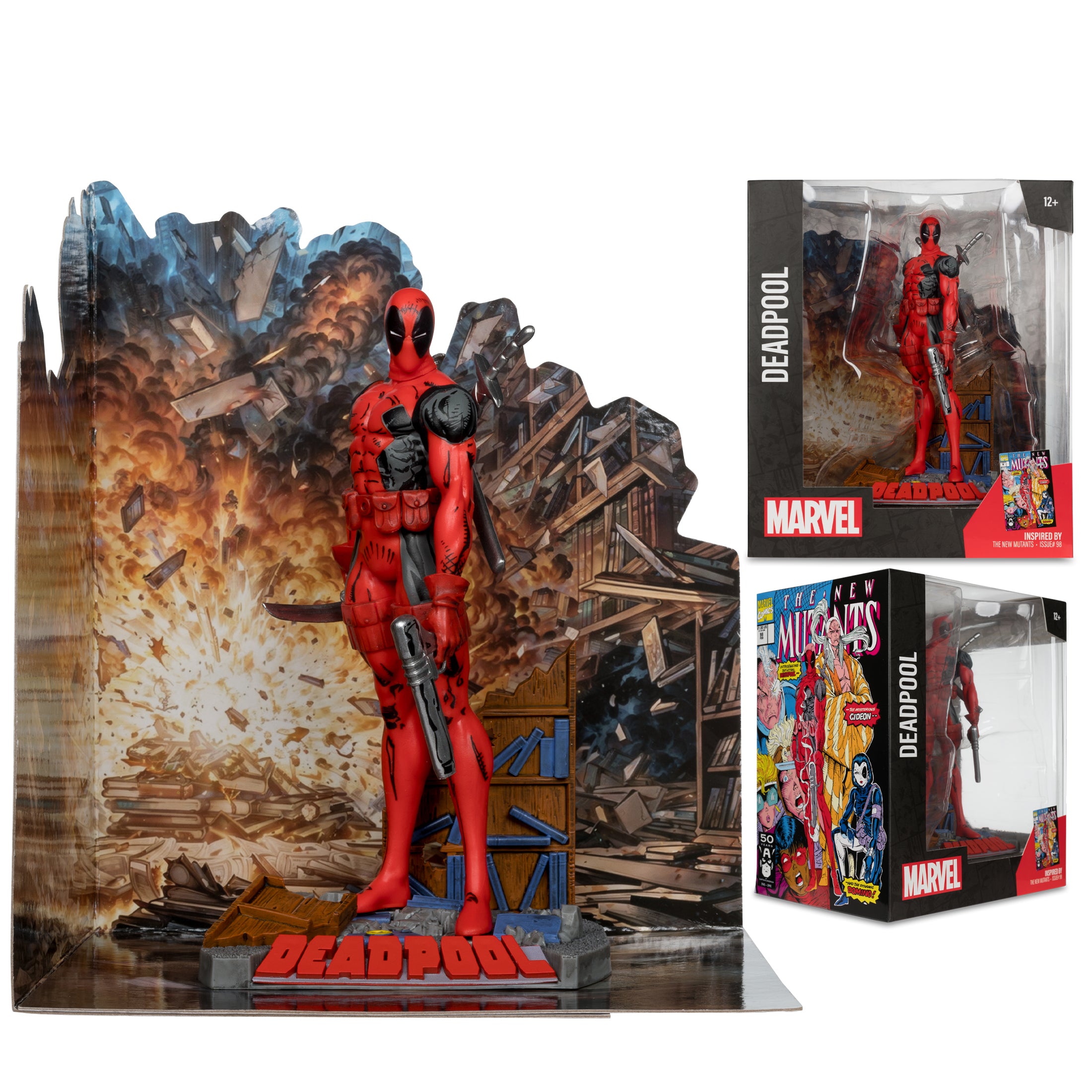 MCFARLANE MARVEL WV1 NEW MUTANTS #98 DEADPOOL 1/10 SCALE FIGURE