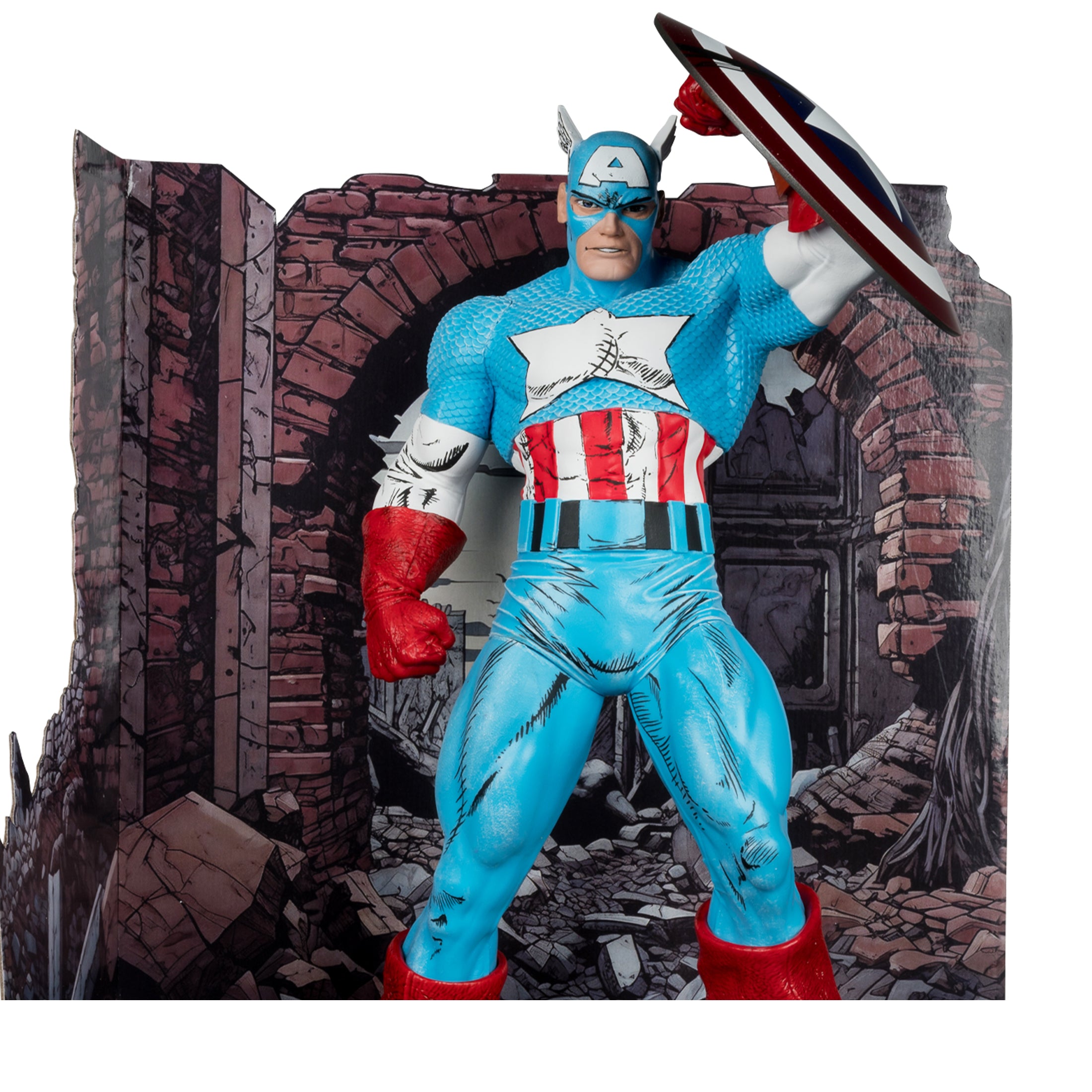 MCFARLANE MARVEL WV1 ASM #323 CAPTAIN AMERICA 1/6 SCALE FIGURE