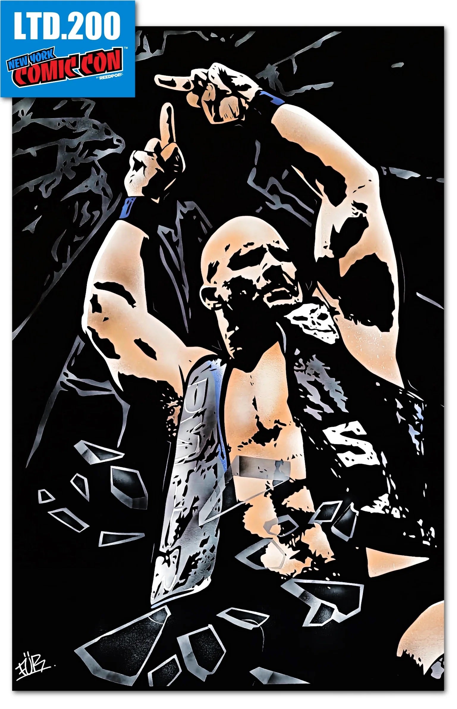 STONE COLD STEVE AUSTIN #1 SPRAY PAINT FUR NYCC EDITION OPTIONS (I95)