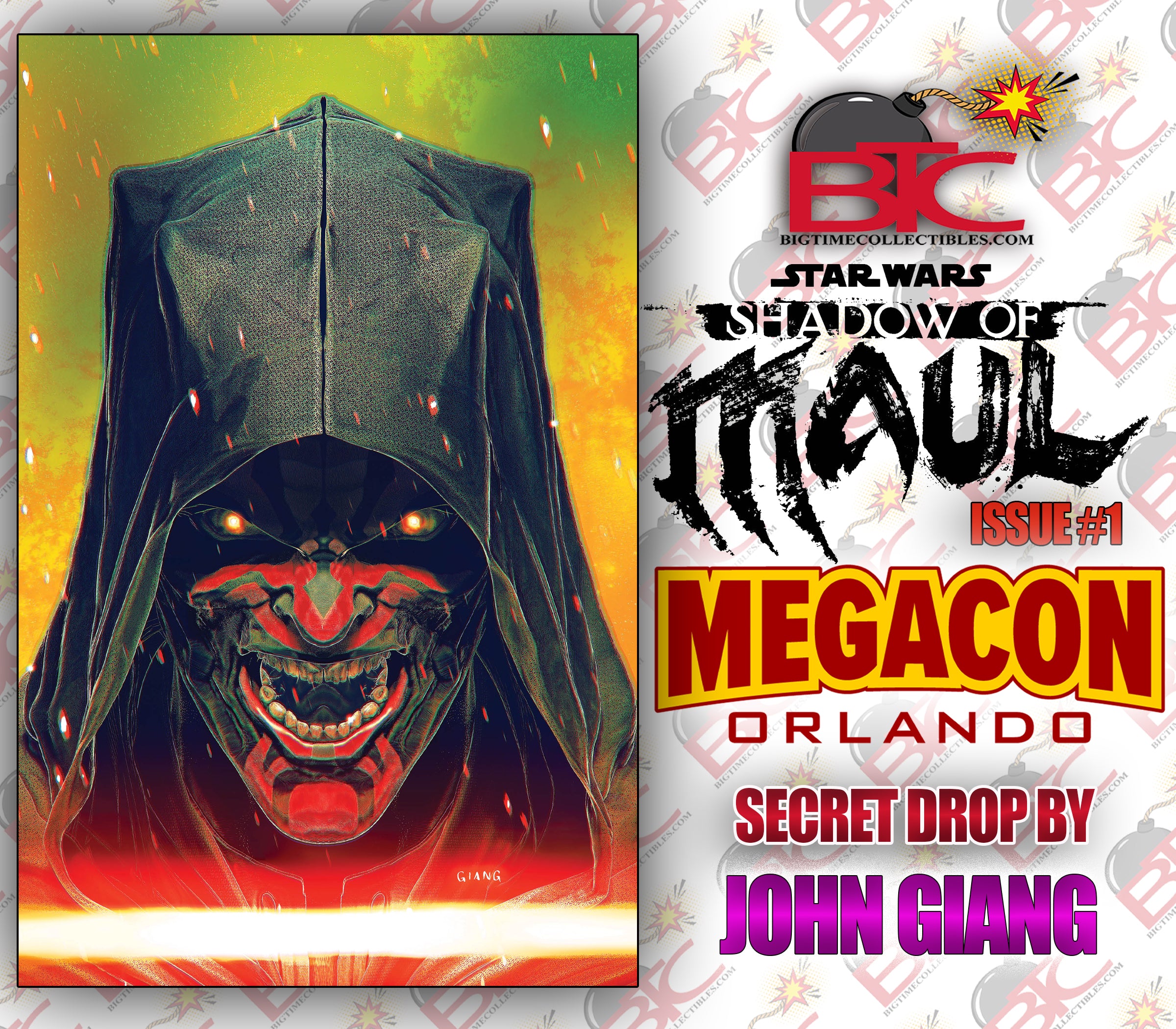 STAR WARS SHADOW OF MAUL #1 JOHN GIANG MEGACON EXCLUSIVE SECRET DROP