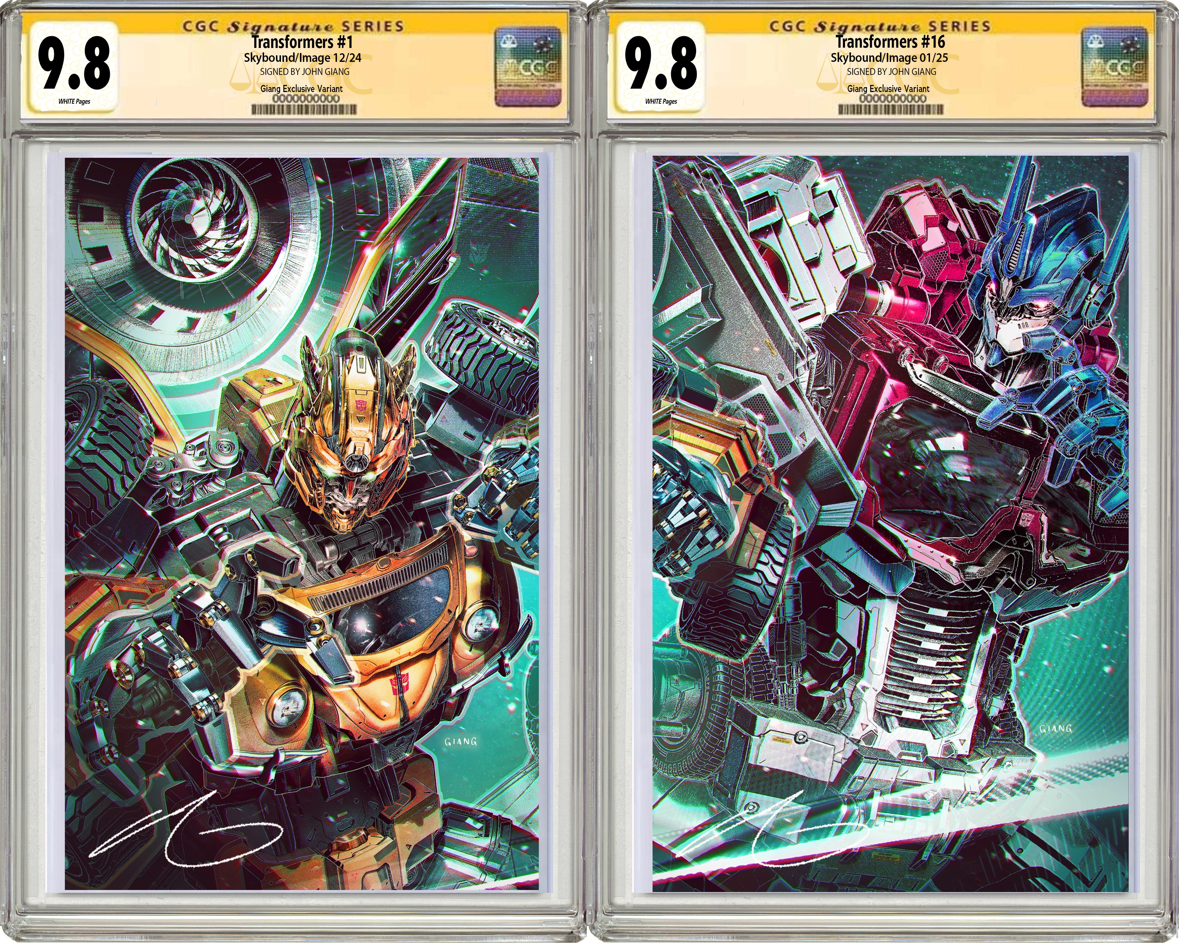 TRANSFORMERS #1 & TRANSFORMERS #16 JOHN GIANG EXCLUSIVE CONNECTING VARIANT SET 01-08-25