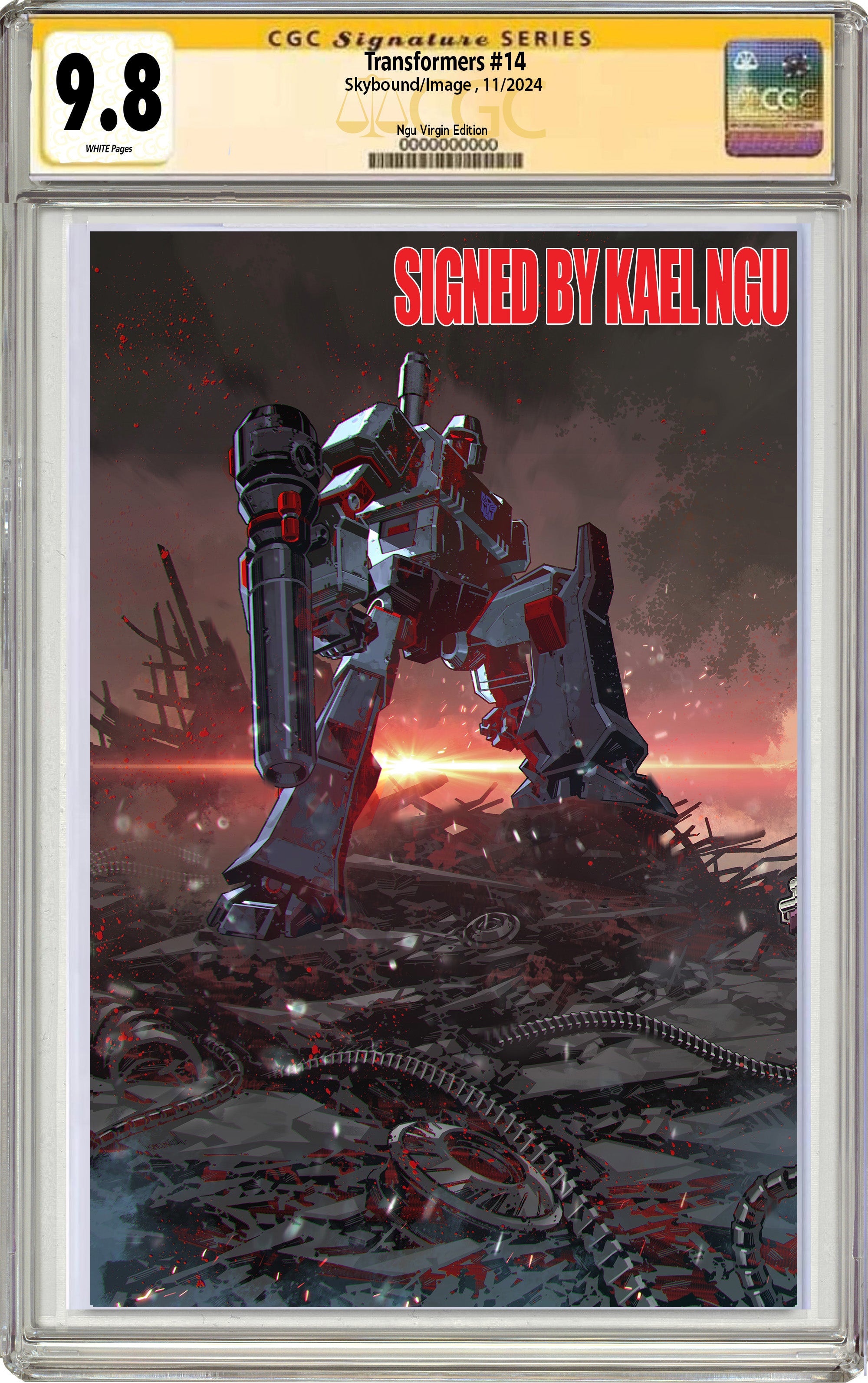 TRANSFORMERS #14 KAEL NGU EXCLUSIVE CONNECTING VIRGIN VARIANT COVER OP