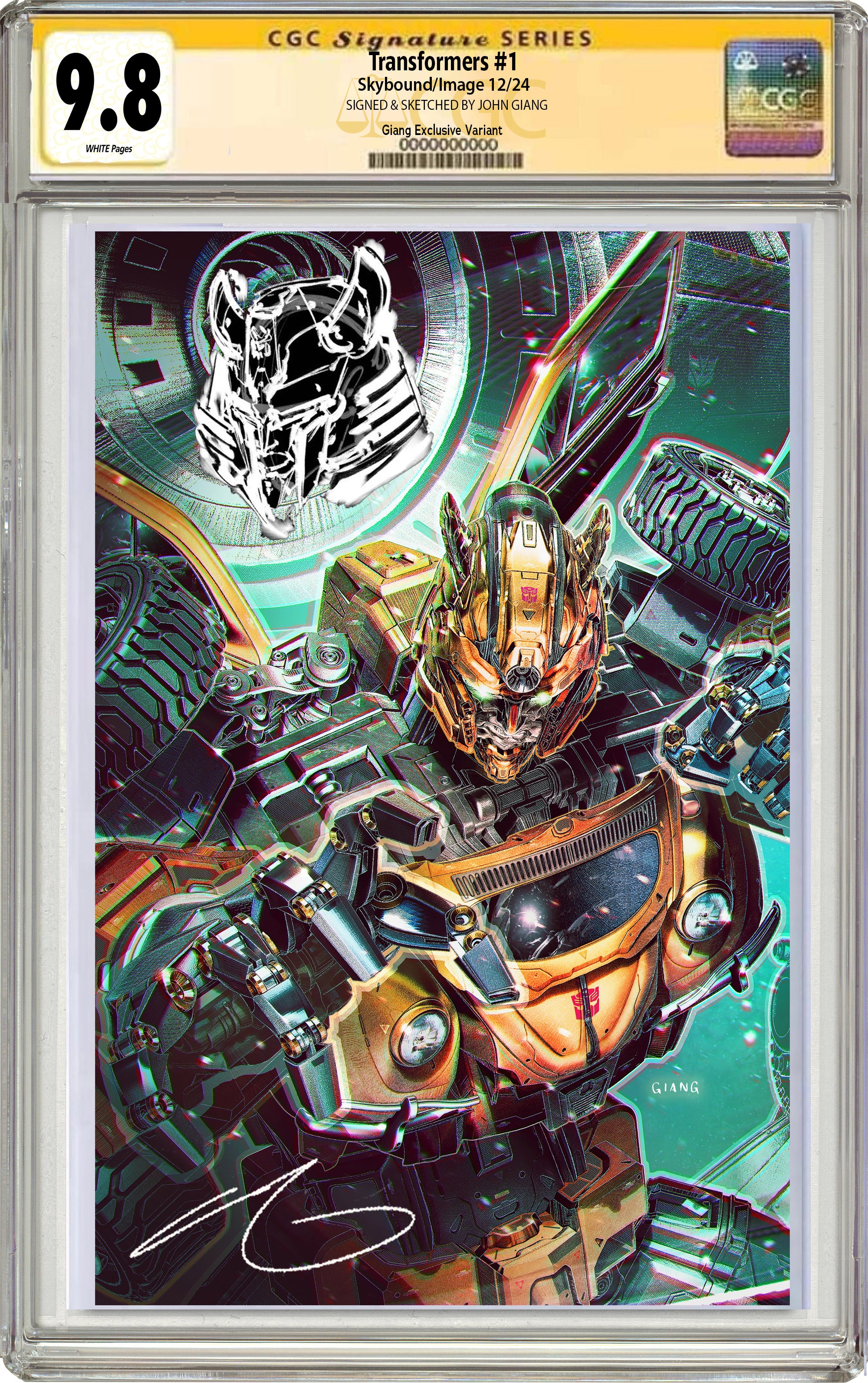 TRANSFORMERS #1 Tenth Printing JOHN GIANG EXCLUSIVE CONNECTING VARIANT 12-18-24