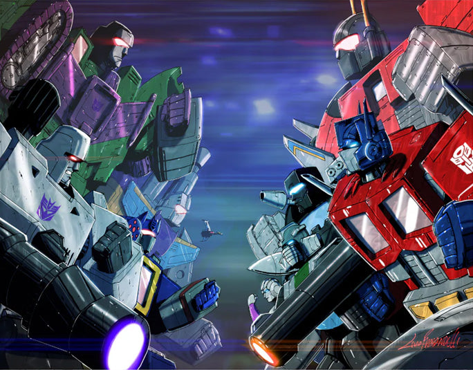 TRANSFORMERS #25 LIVIO RAMONDELLI NYCC WRAPAROUND FOIL EDITION SIGNED BY LIVIO W/COA  (I120)