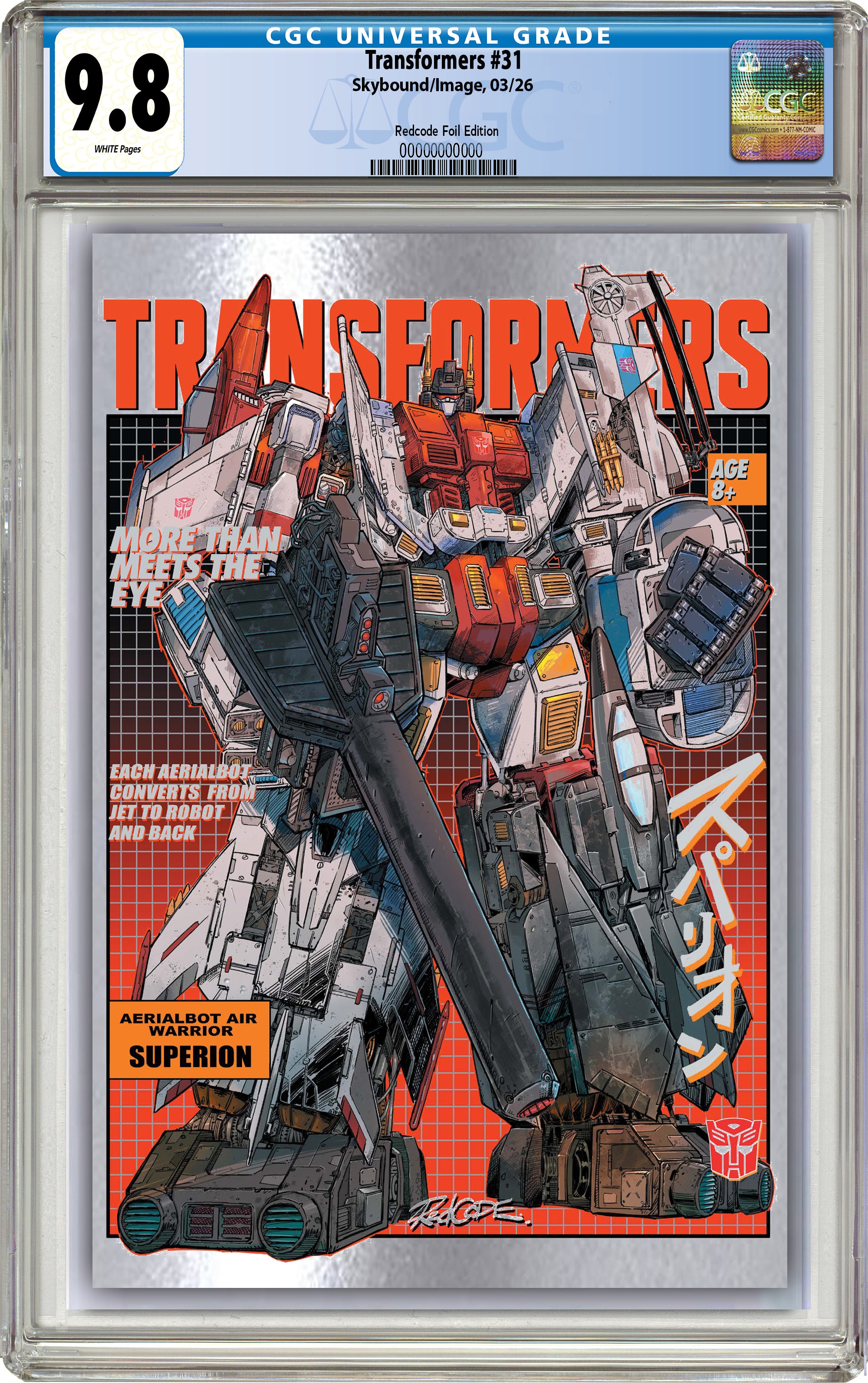 TRANSFORMERS #31 REDCODE FANEXPO PHILLY RETRO FOIL EDITION
