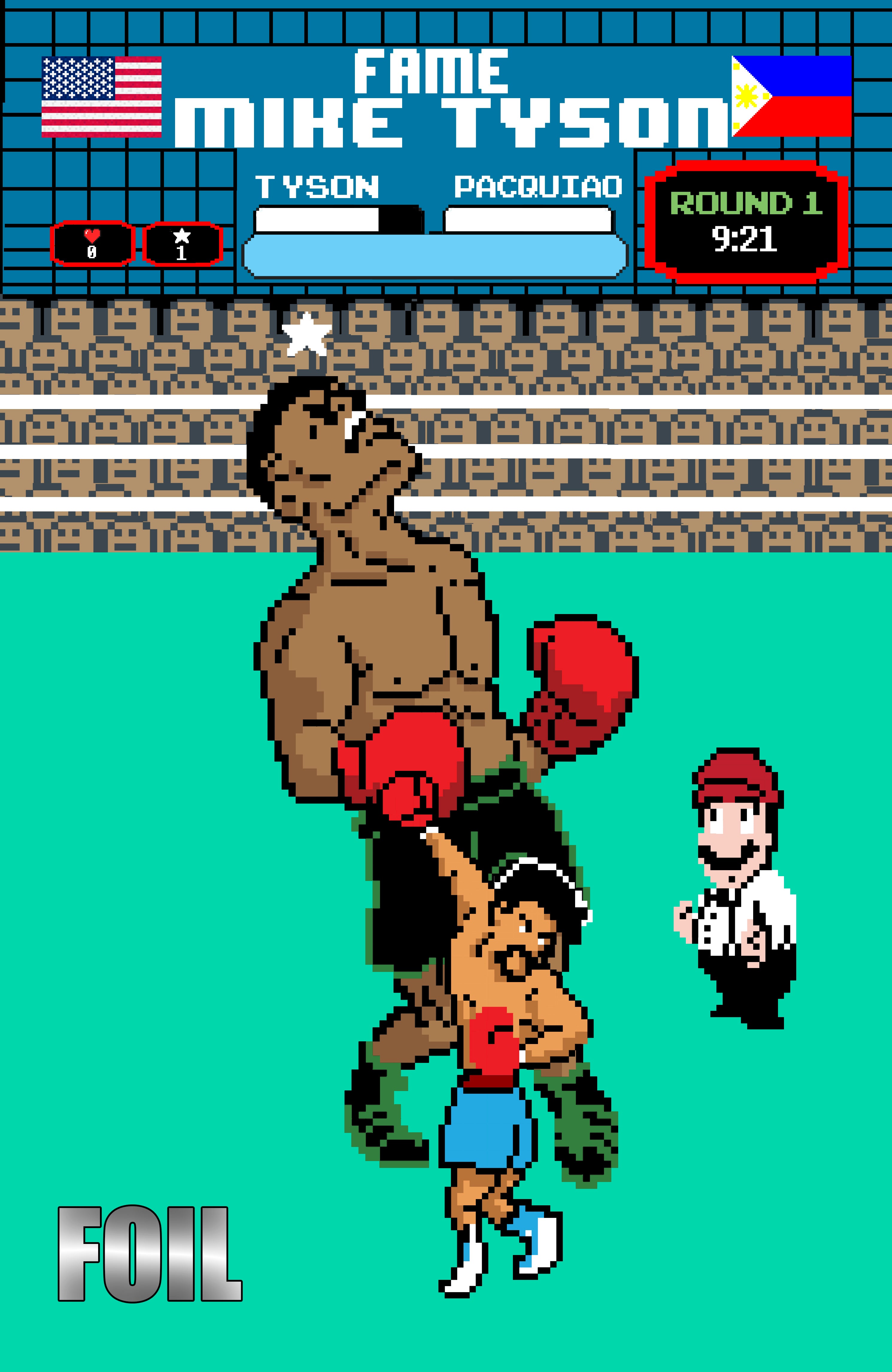 MIKE TYSON VS MANNY PACQUIAO MATTHEW WAITE MEGACON PUNCHOUT SECRET DROP