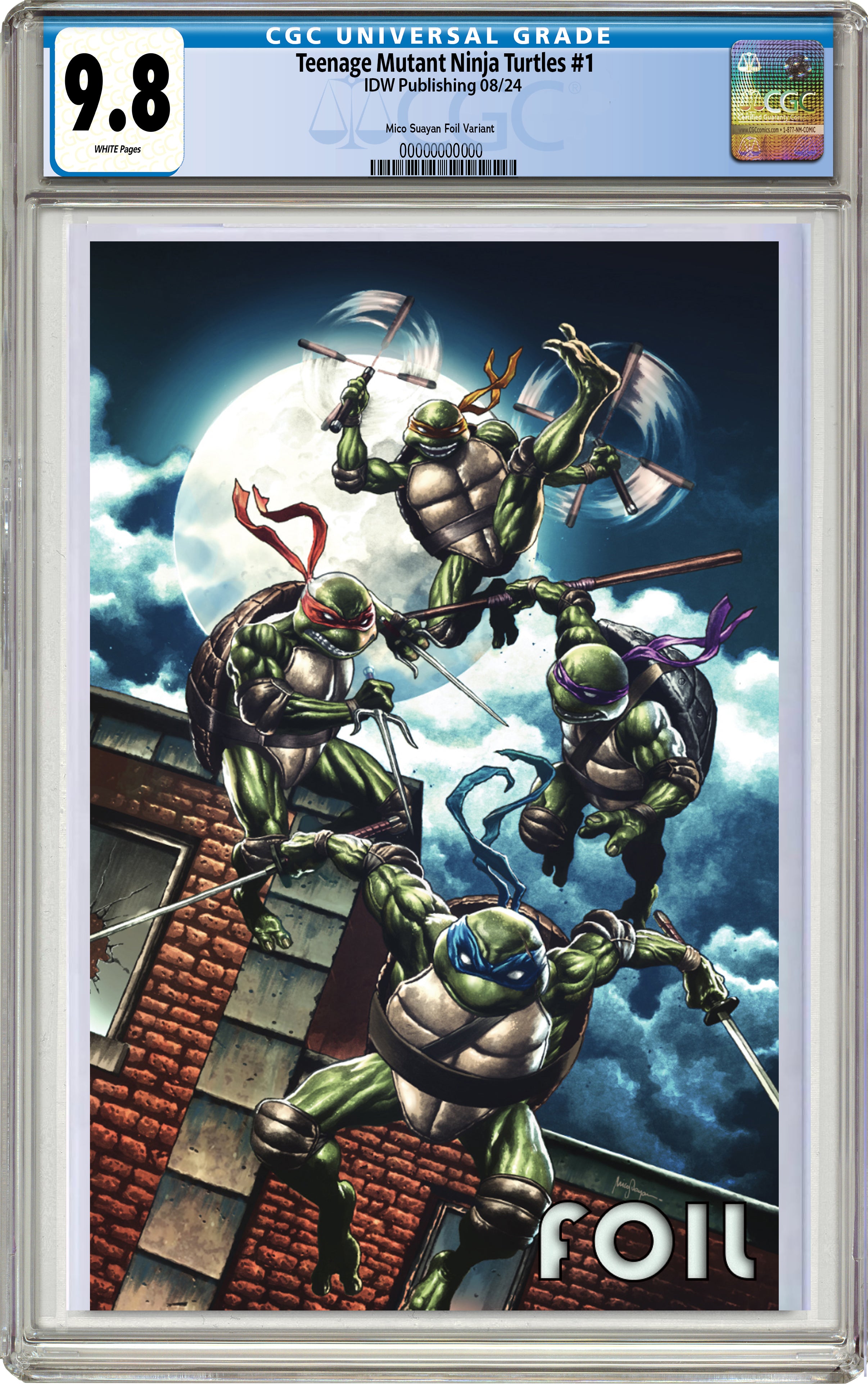 Teenage Mutant Ninja Turtles (2024) #1 MICO SUAYAN NYCC EXCLUSIVE FOIL VIRGIN VARIANT OPTIONS