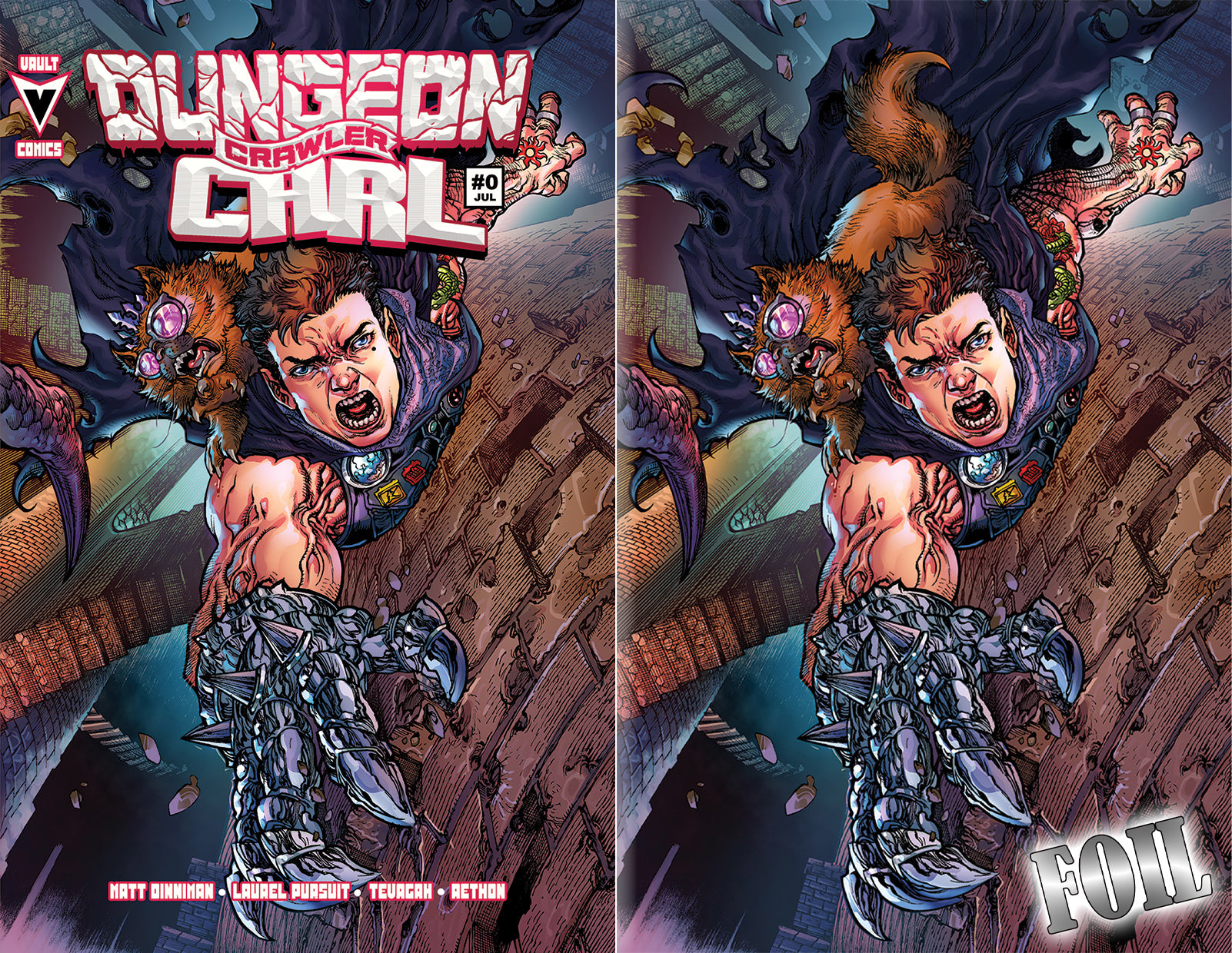 DUNGEON CRAWLER CARL SPECIAL EDITION #0 HARVEY TOLIBAO SDCC EXCLUSIVE VARIANT COVERS