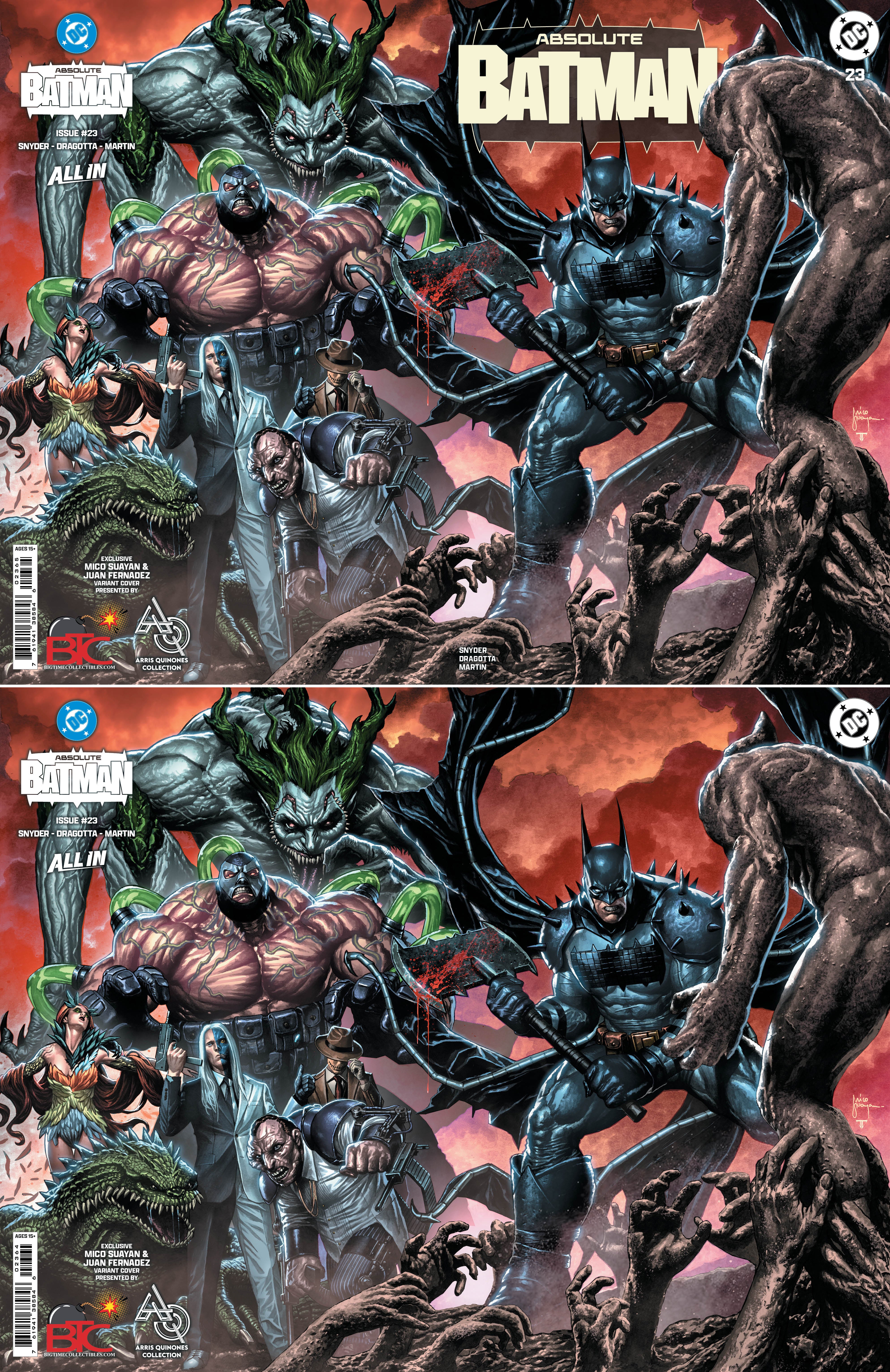 ABSOLUTE BATMAN #23 MICO SUAYAN FANEXPO CHICAGO EXCLUSIVE VARIANT COVERS -- [08-12-26 ]