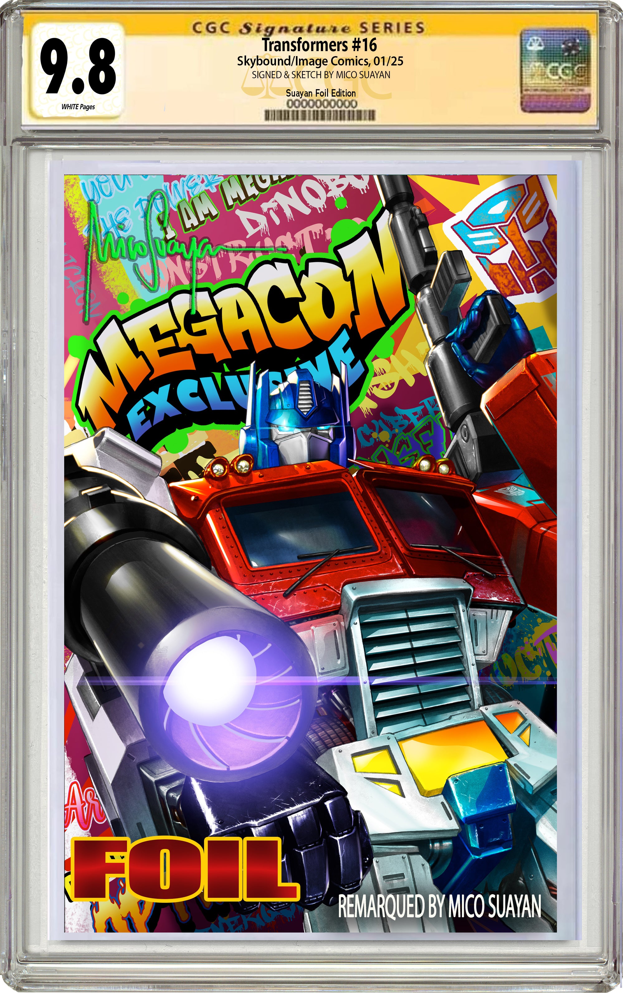 TRANSFORMERS #16 MICO SUAYAN MEGACON FOIL EDITION OPTIONS