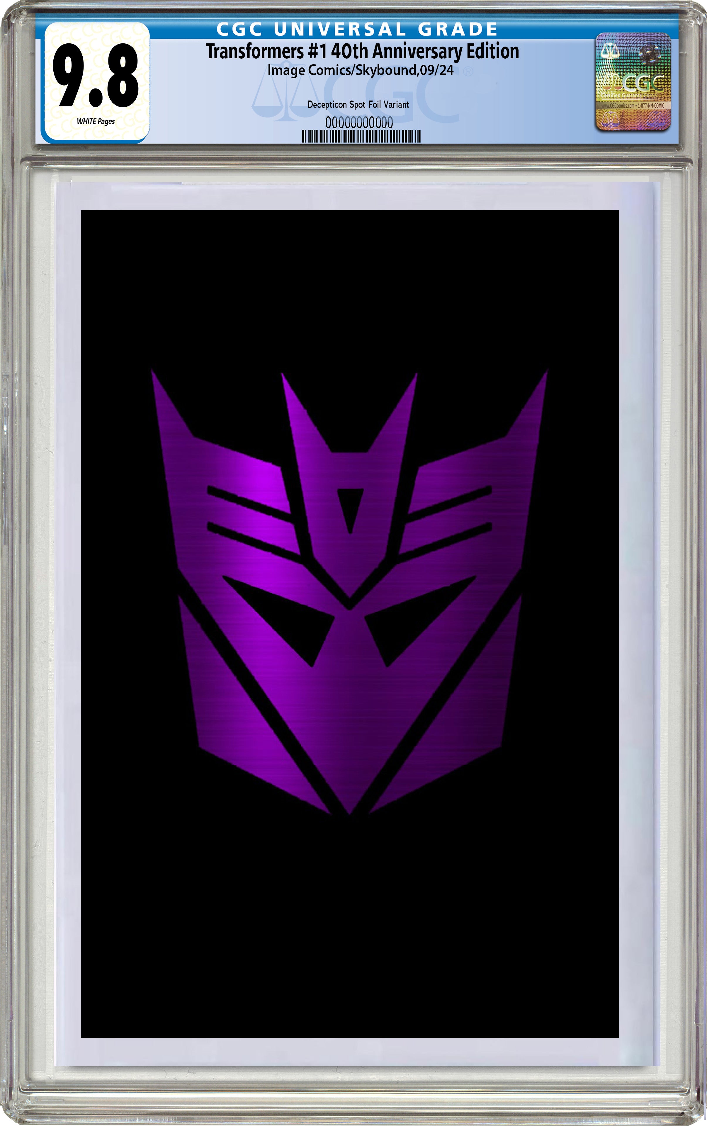 TRANSFORMERS #1 CGC NM- 9.2 1st Autobots OPTIMUS PRIME deals Decepticons MEGATRON 1984