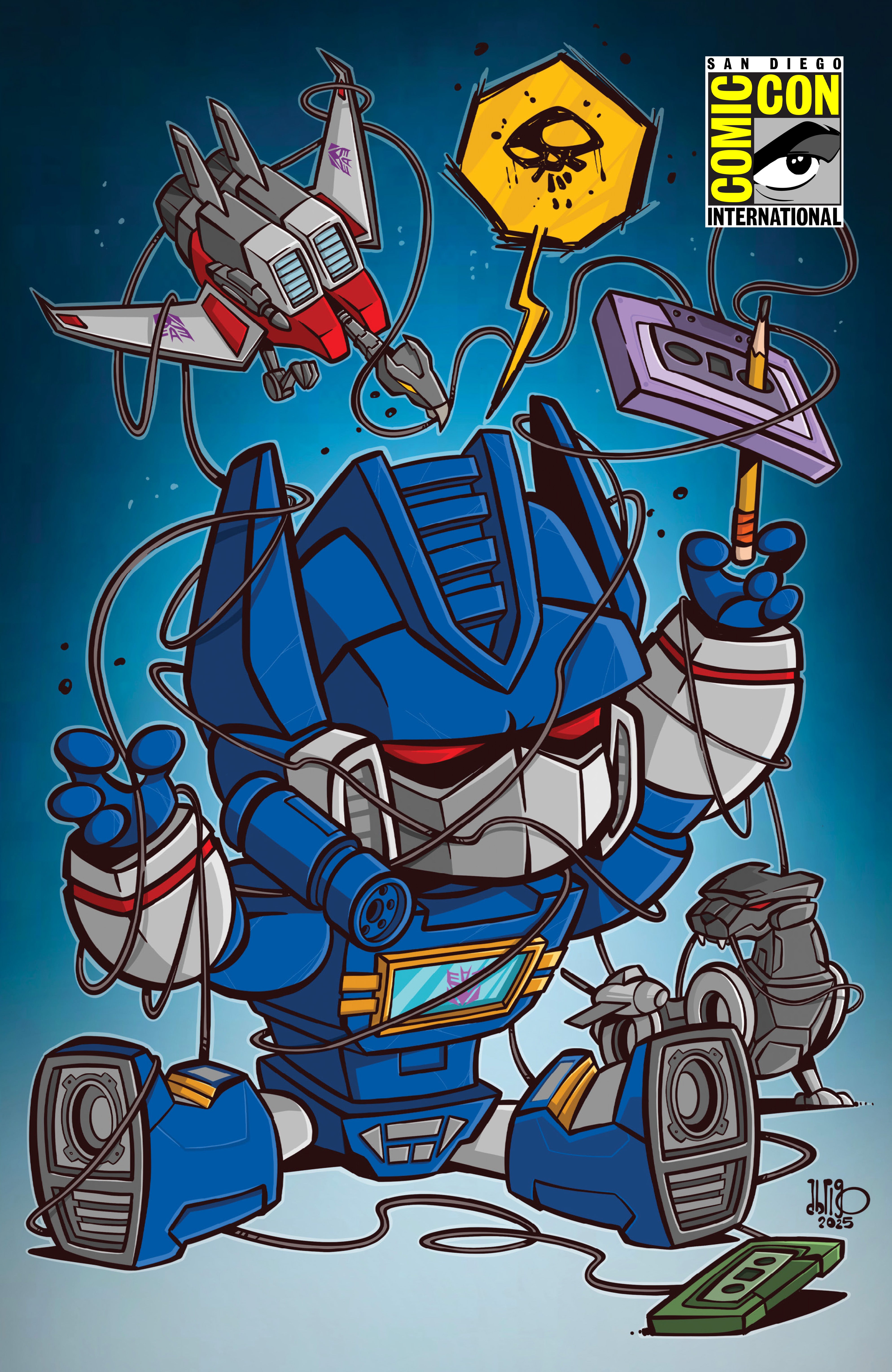 TRANSFORMERS #22 FREELY ABRIGO SDCC "BE KIND, REWIND" FOIL EDITION. LIMITED TO 300 W/FOIL COA