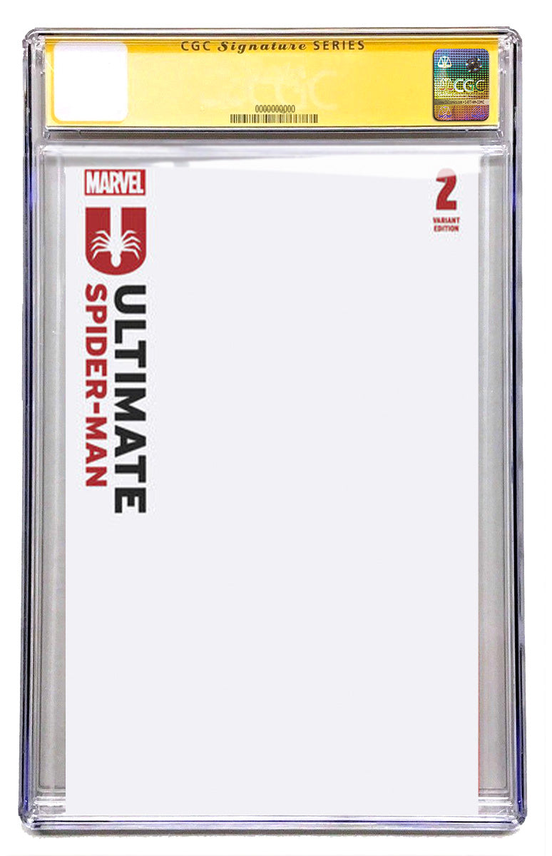 [PRE-ORDER CGC SS] {DOUBLE REMARK} ULTIMATE SPIDER-MAN #2 4TH PTG BLANK COVER VAR