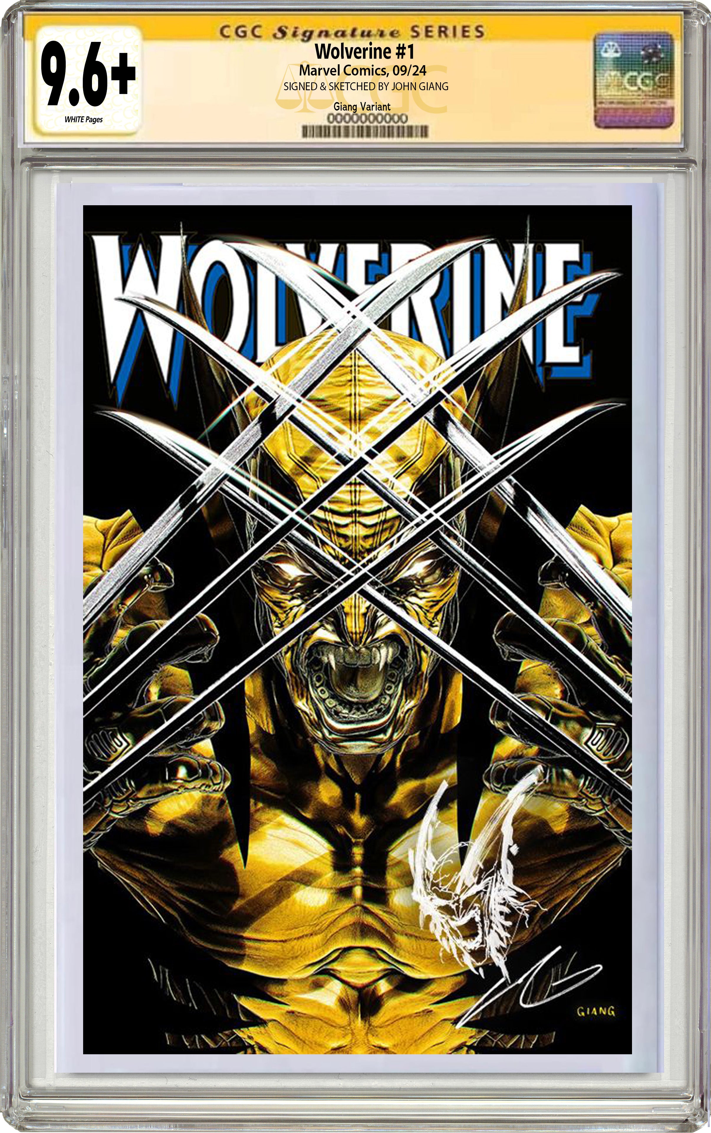 WOLVERINE #1 JOHN GIANG NEGATIVE BLEED EXCLUSIVE COVER OPTIONS 09-11-24