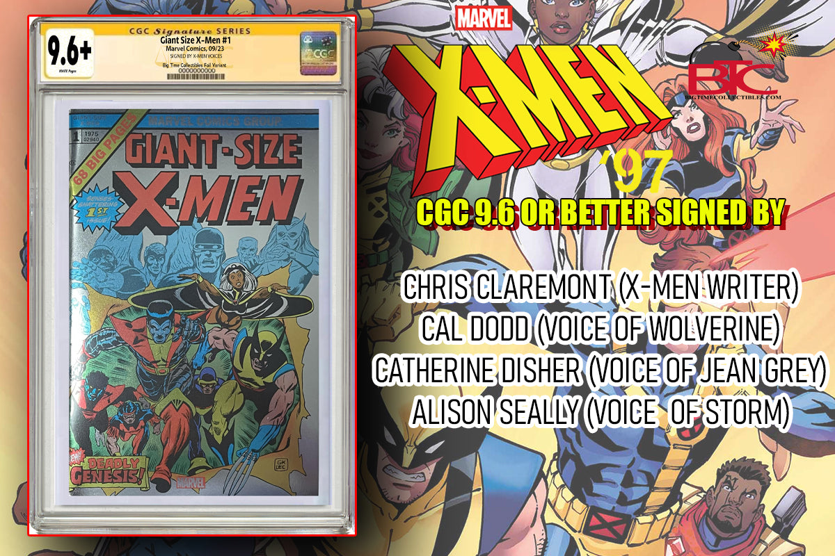 GIANT SIZE X-MEN #1 FOIL VARIANT SIGNATURE OPS WITH CHRIS CLAREMONT & X-MEN VOICE ACTORS/ACTRSSES