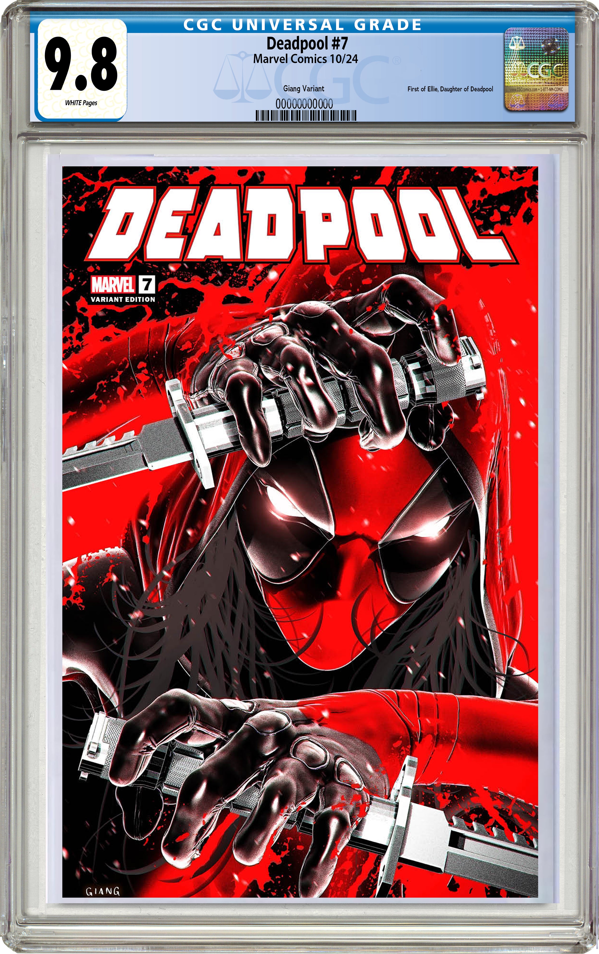 DEADPOOL #7 JOHN GIANG NEGATIVE BLEED EXCLUSIVE VARIANT (FEATURING ELL
