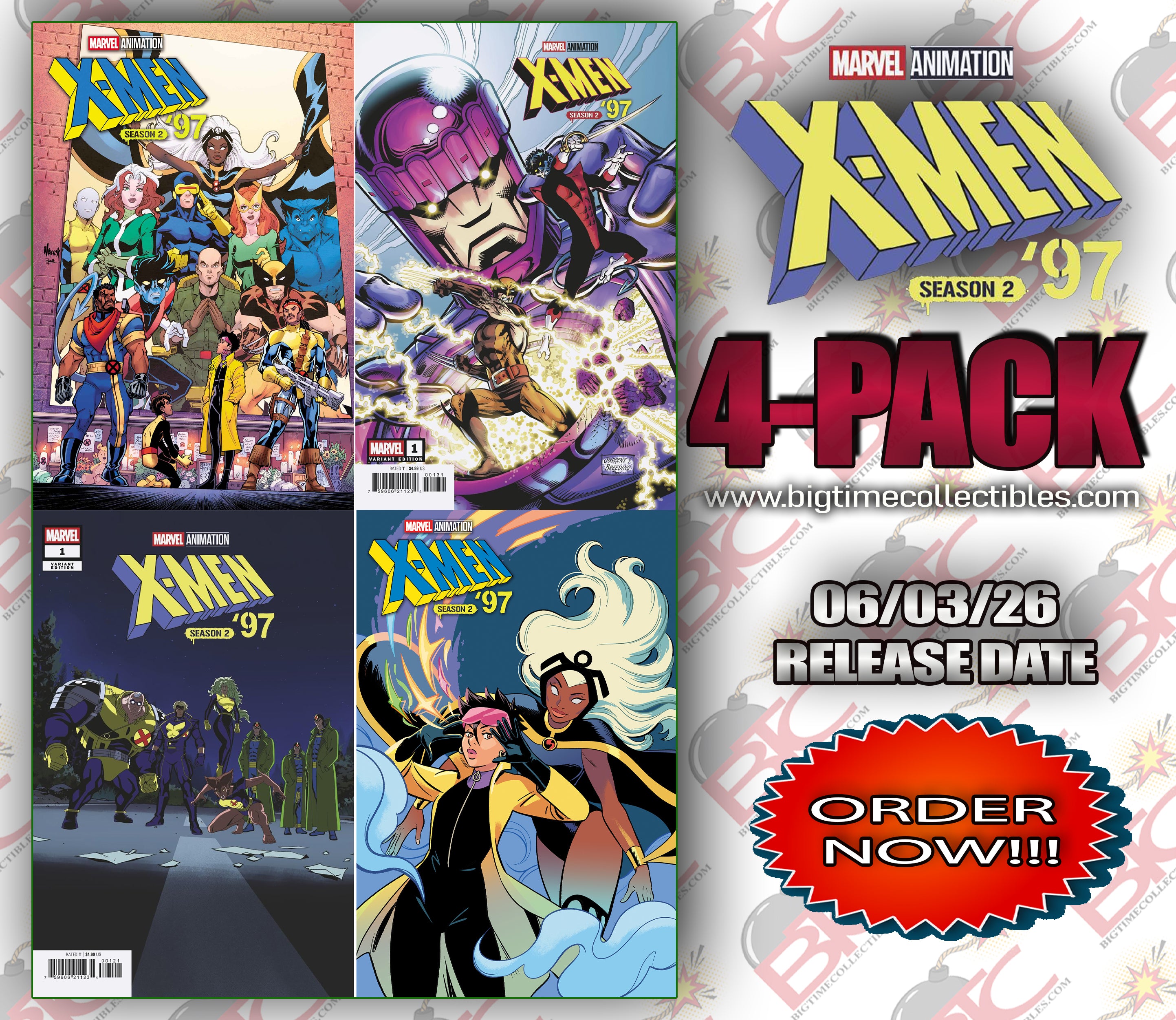 X-MEN '97: SEASON TWO #1 4-PACK BUNDLE -- [06-03-26]