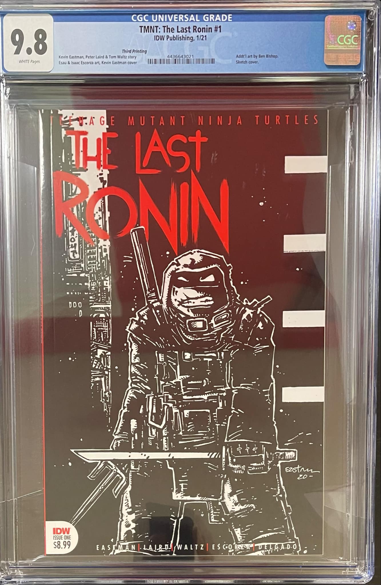 TMNT THE LAST RONIN #1 THIRD PRINTING CGC 9.8 (IN STOCK) C44