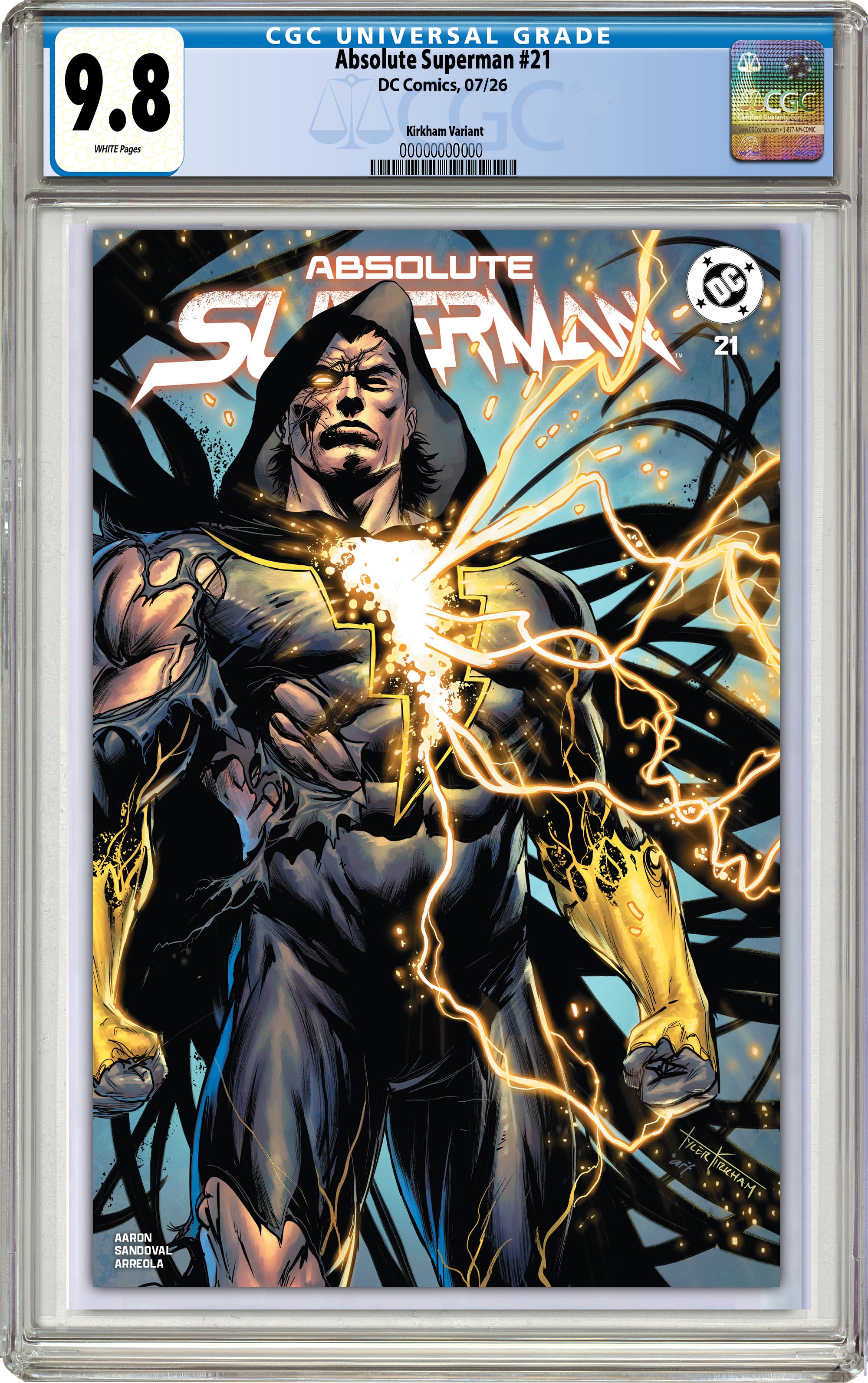 ABSOLUTE SUPERMAN #21 TYLER KIRKHAM SDCC BATTLE DAMAGED EXCLUSIVE VARIANT COVERS (7-22-26)