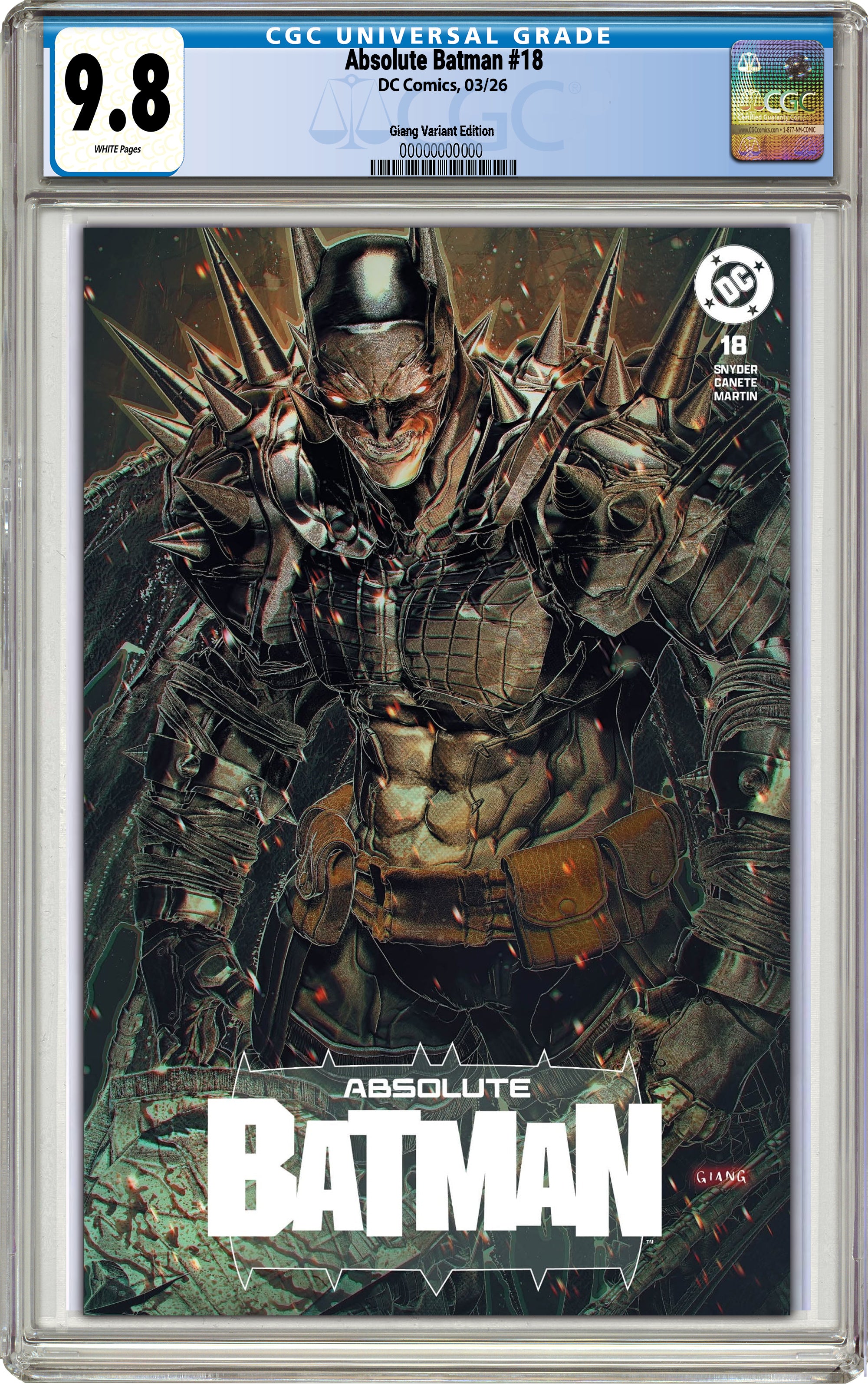 ABSOLUTE BATMAN #18 JOHN GIANG MEGACON EXCLUSIVE VARIANT COVERS  [03-18-26]