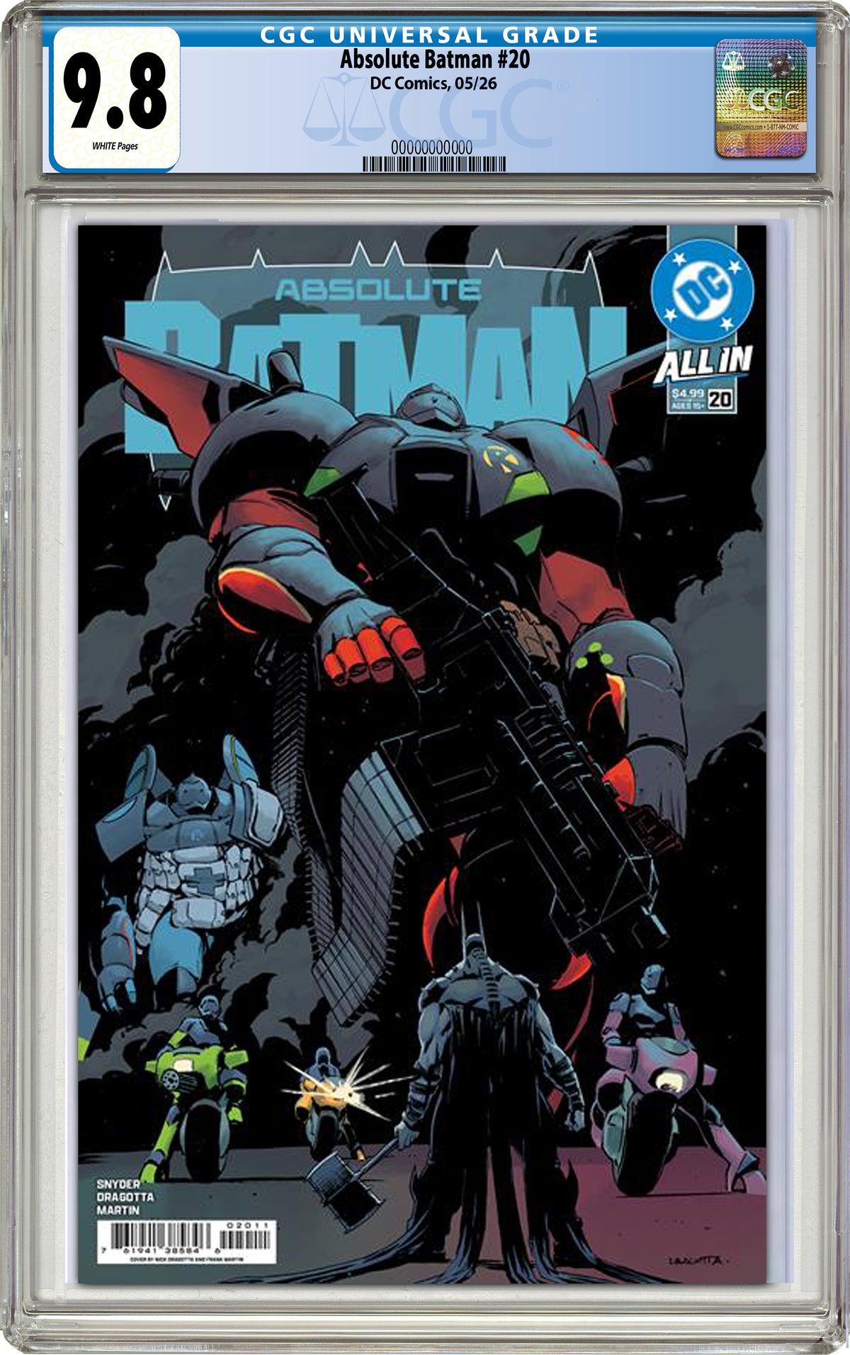 Absulate Robin ABSOLUTE BATMAN #20 CVR A FIRST APPEARANCE OF ABSOLUTE ROBIN (05-13-26