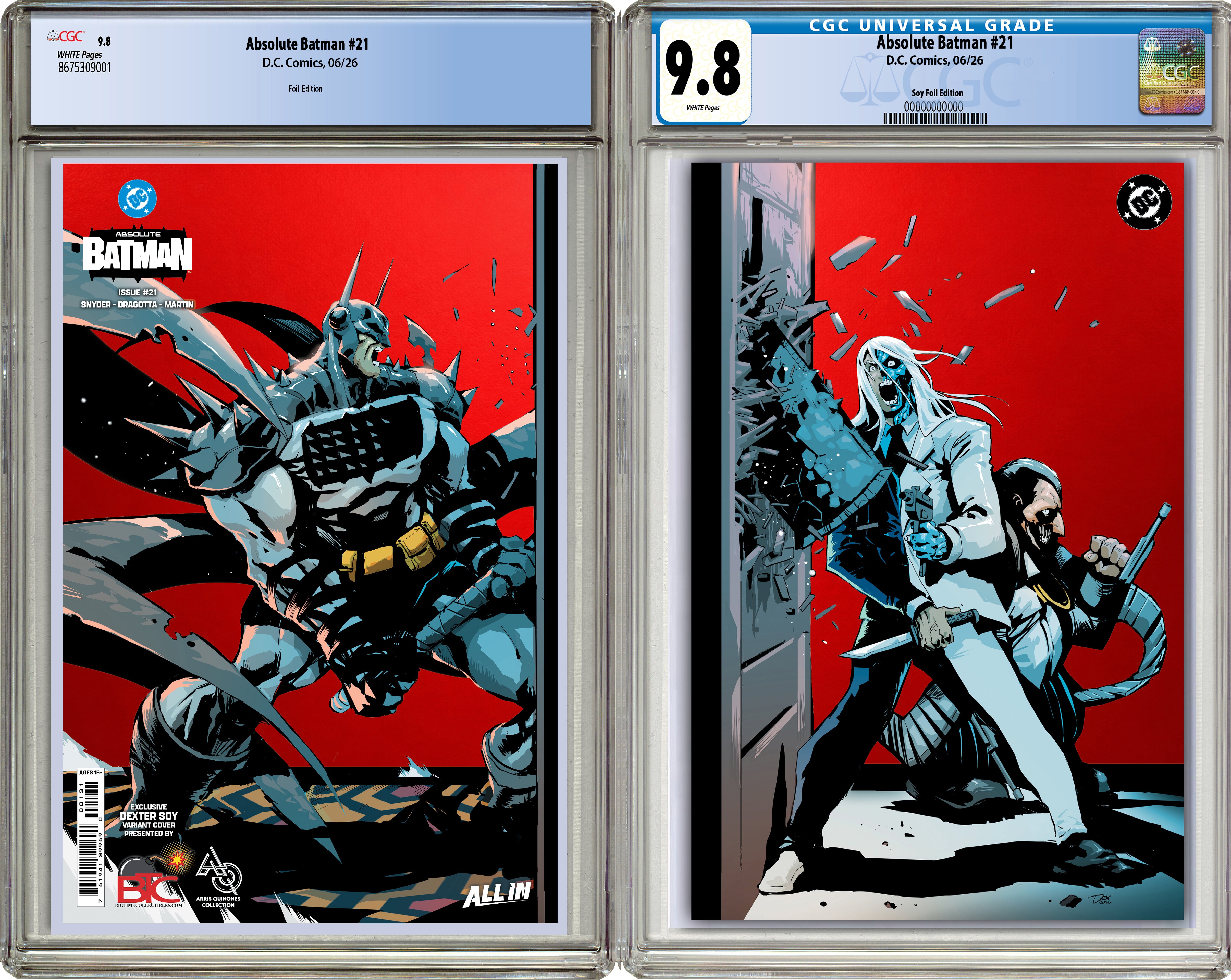 ABSOLUTE BATMAN #21 DEXTER SOY HEROES CON EXCLUSIVE WRAPAROUND VARIANT