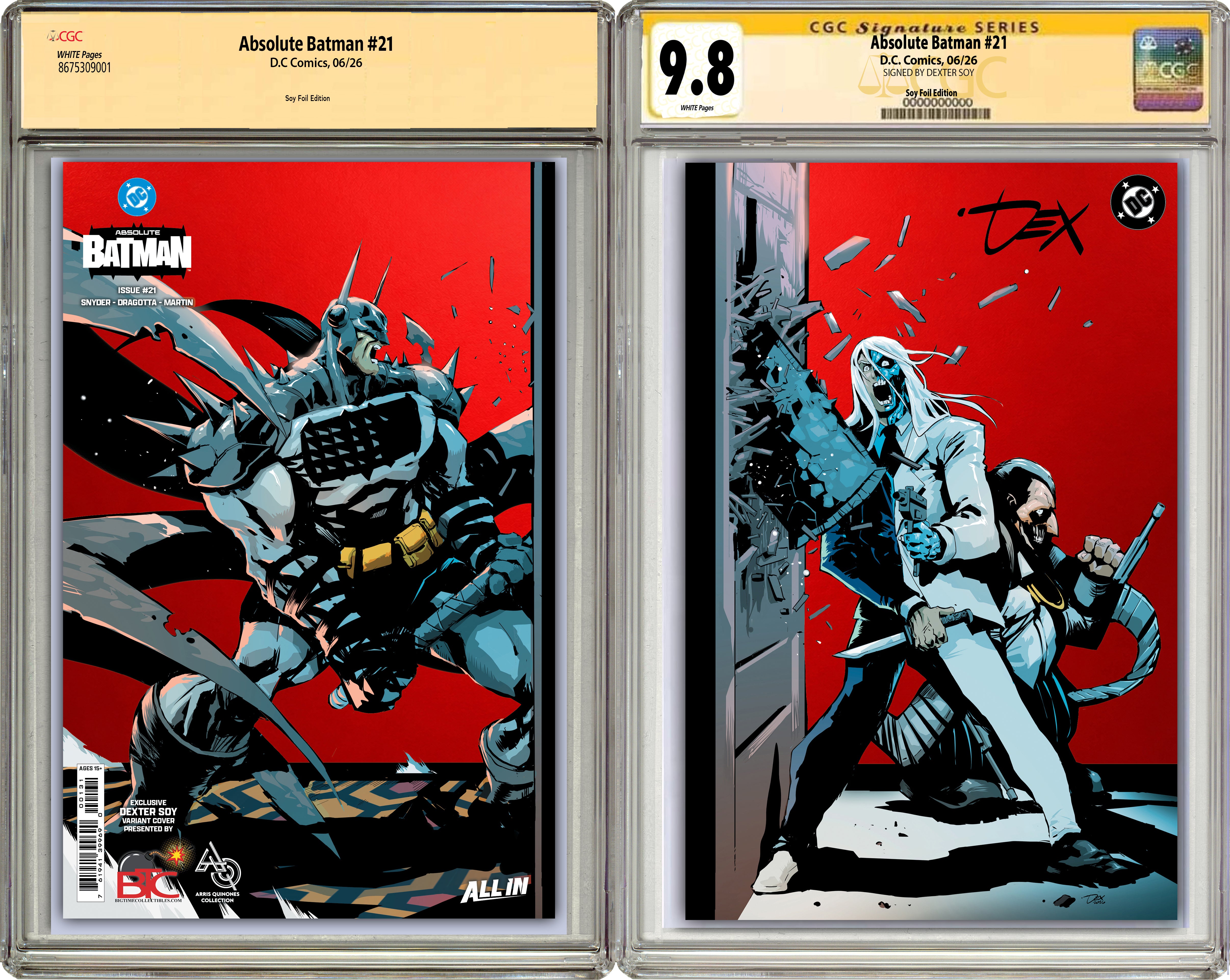 ABSOLUTE BATMAN #21 DEXTER SOY HEROES CON EXCLUSIVE WRAPAROUND VARIANT