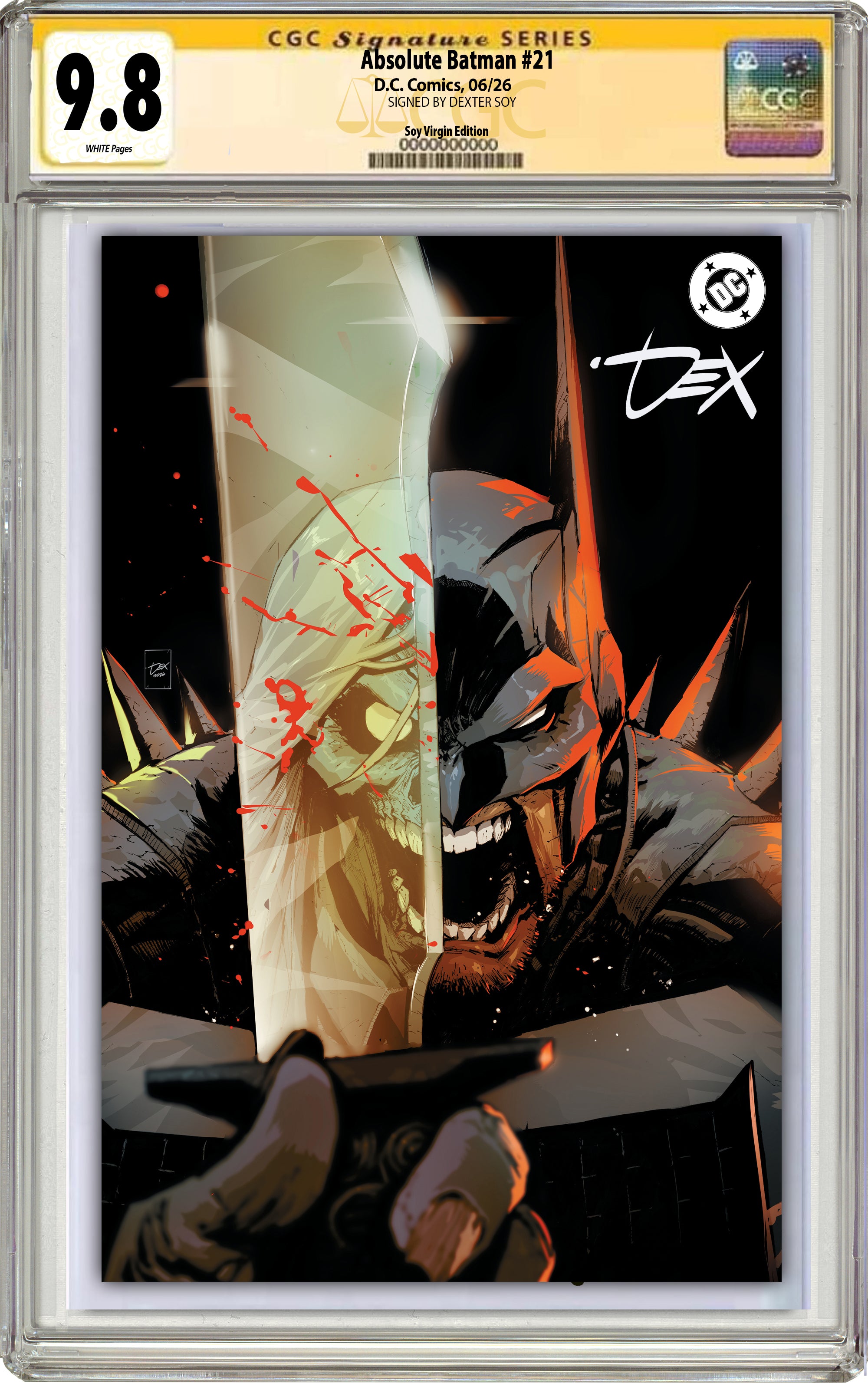 その他 Absolute Batman #21 Dexter Soy Virgin ABSOLUTE BATMAN #21 DEXTER SOY HEROES CON EXCLUSIVE VARIANT COVERS --