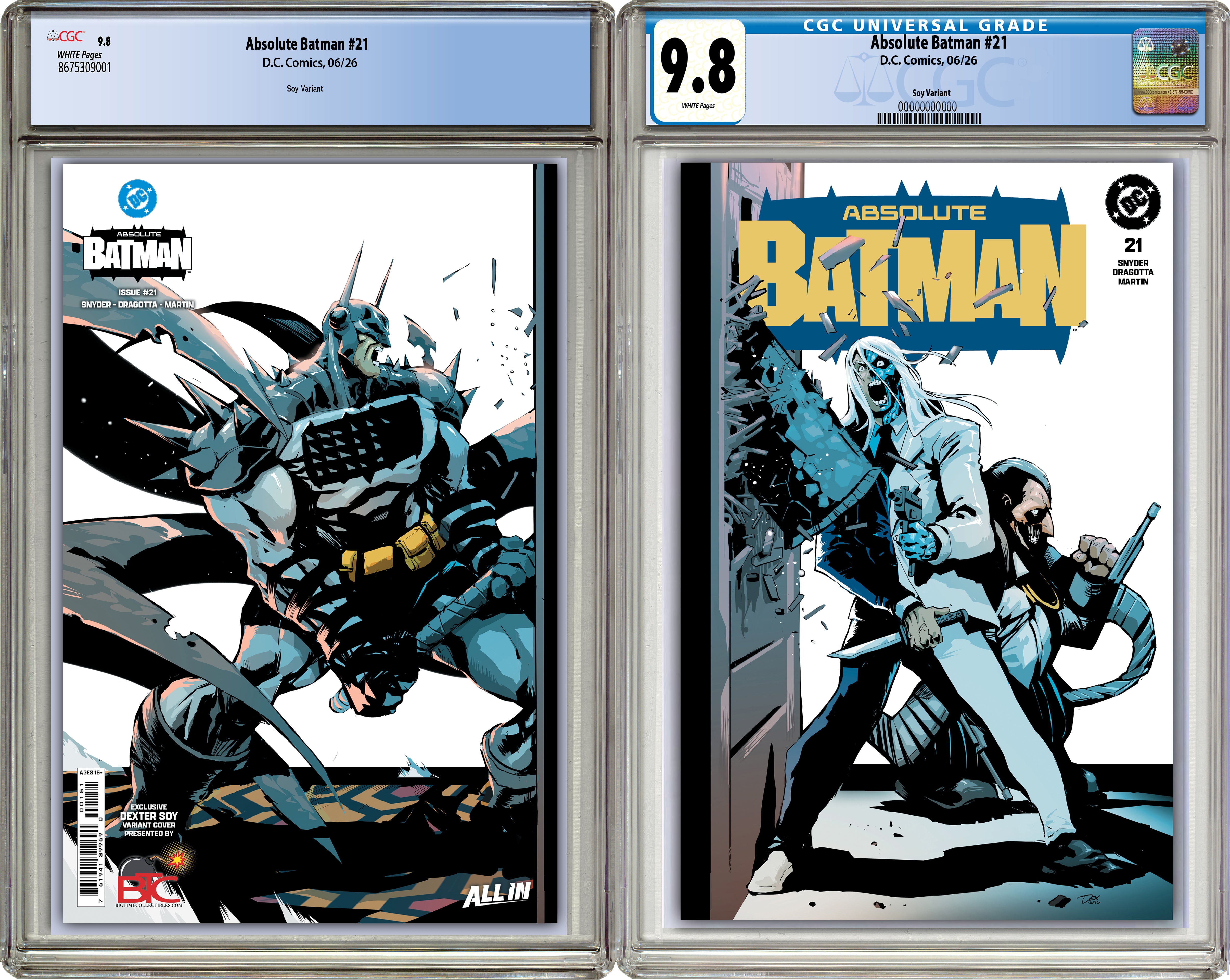 ABSOLUTE BATMAN #21 DEXTER SOY HEROES CON EXCLUSIVE WRAPAROUND VARIANT COVERS -- [06-10-26]