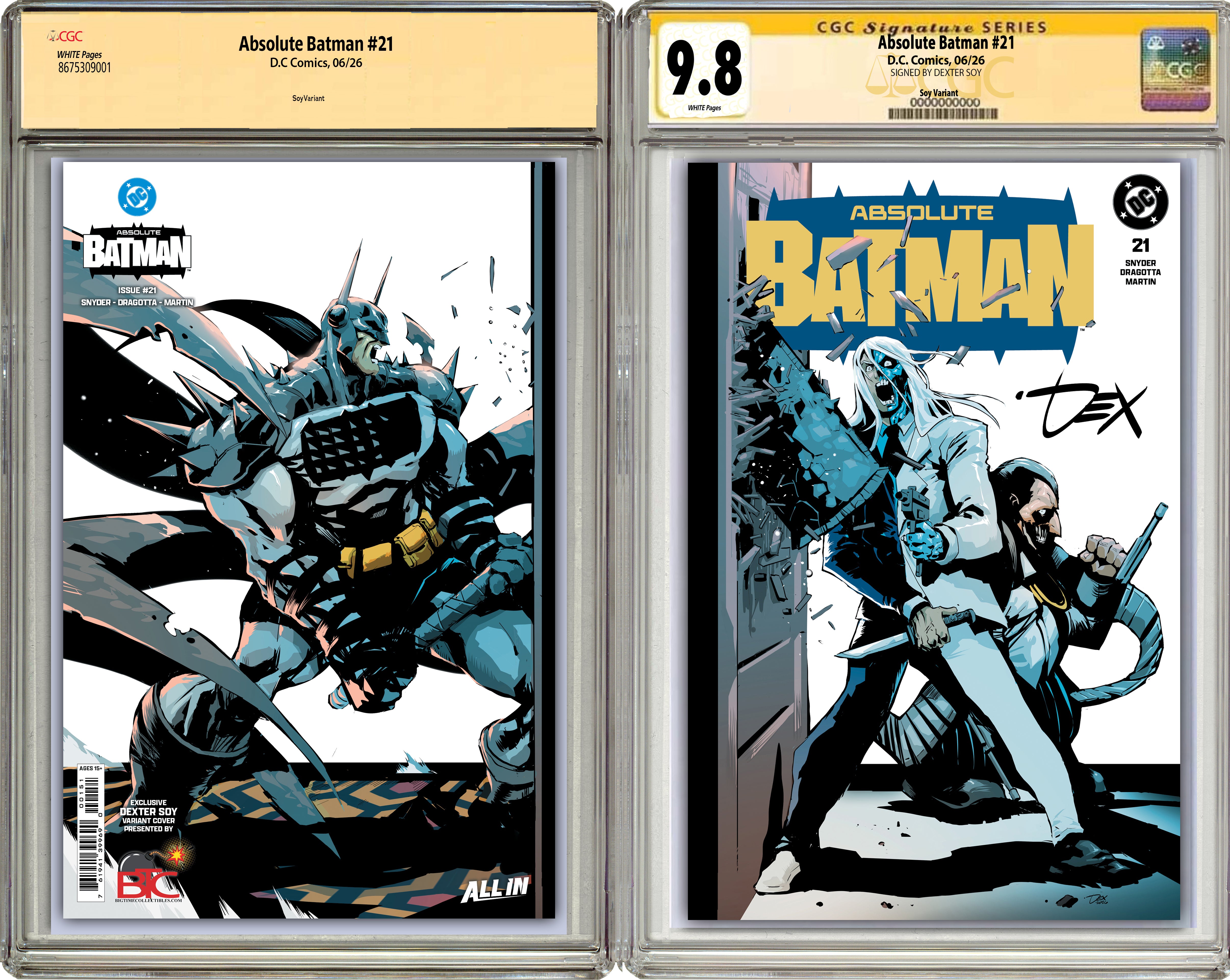 ABSOLUTE BATMAN #21 DEXTER SOY HEROES CON EXCLUSIVE WRAPAROUND VARIANT
