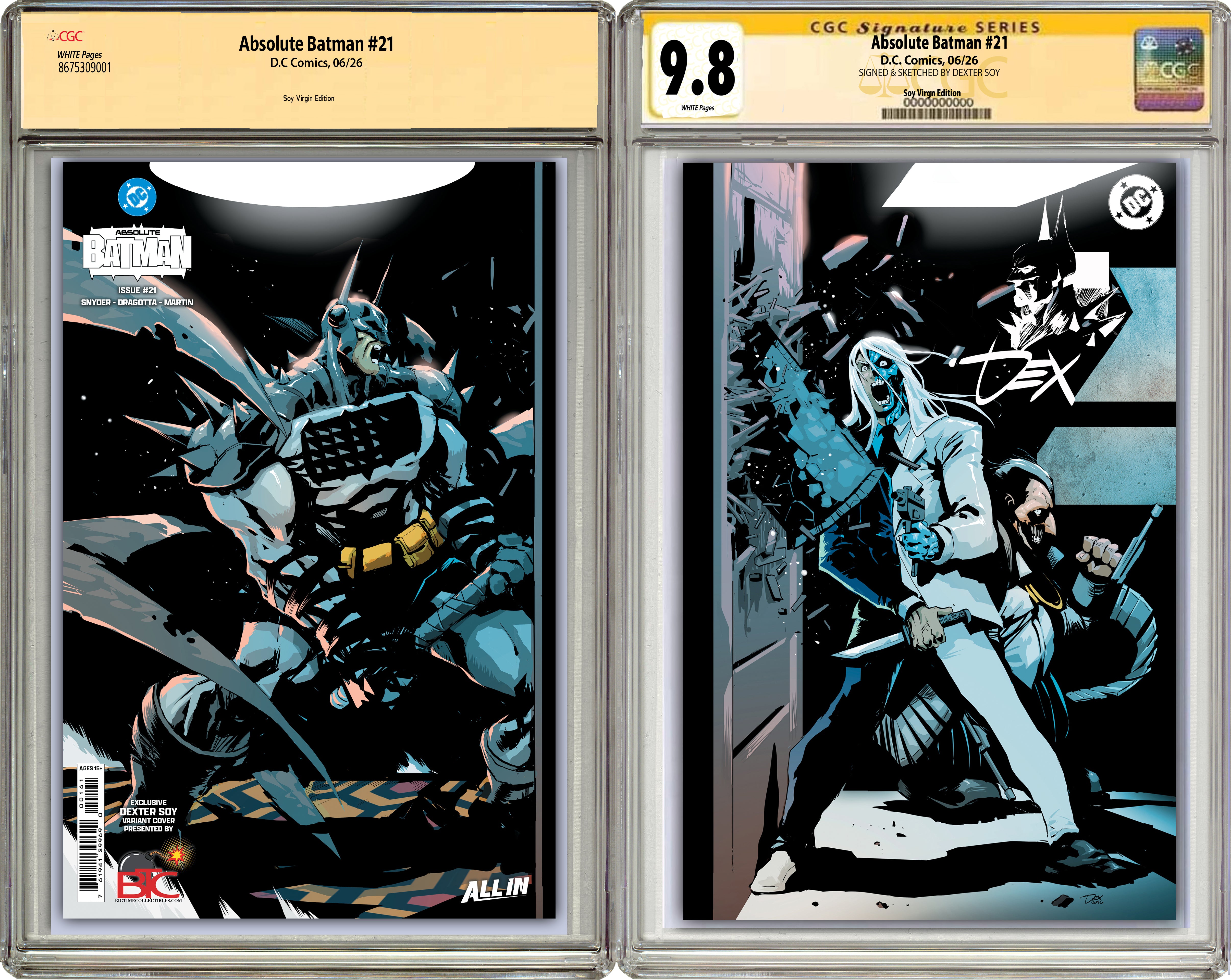 ABSOLUTE BATMAN #21 DEXTER SOY HEROES CON EXCLUSIVE WRAPAROUND VARIANT