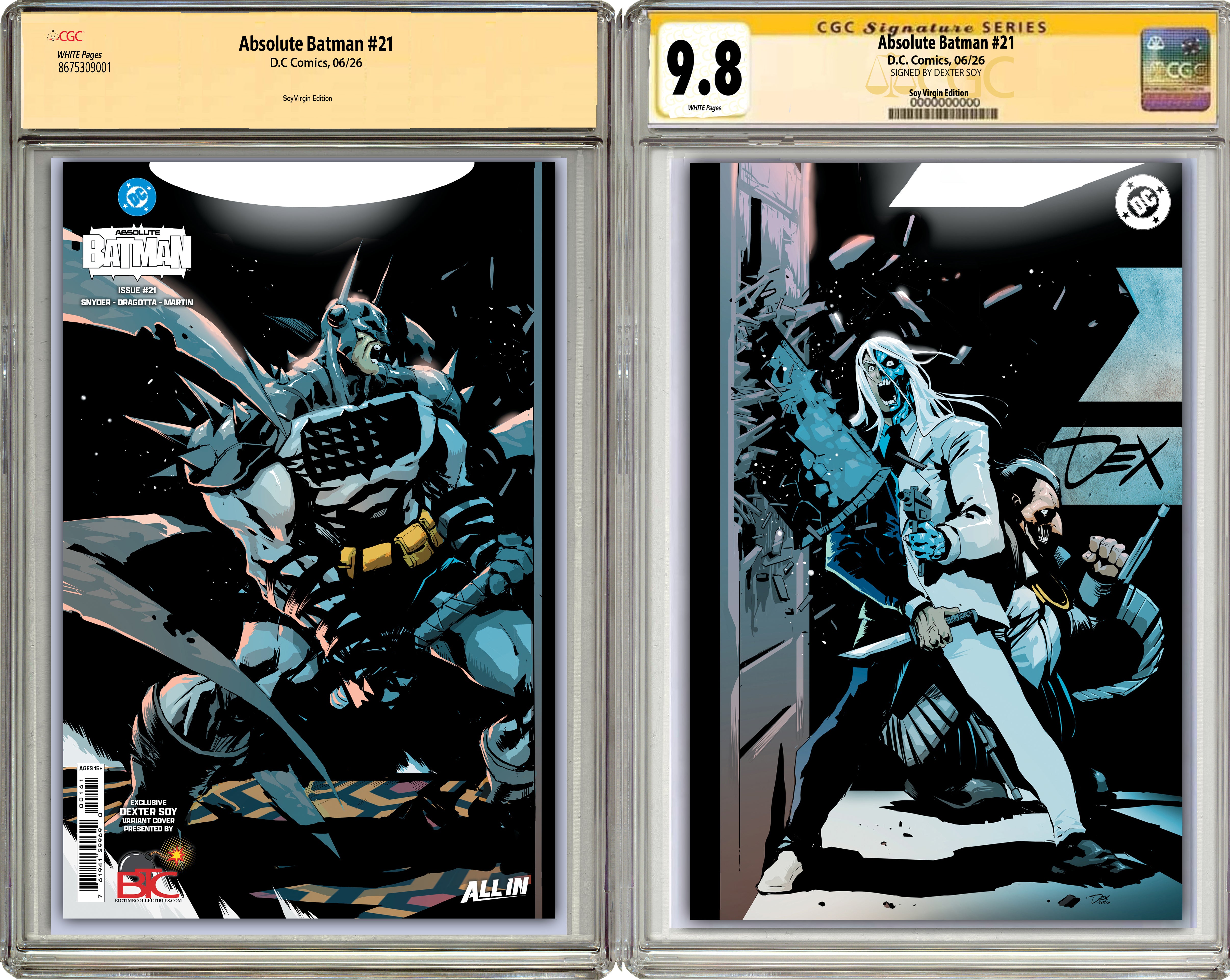 ABSOLUTE BATMAN #21 DEXTER SOY HEROES CON EXCLUSIVE WRAPAROUND VARIANT COVERS -- [06-10-26]