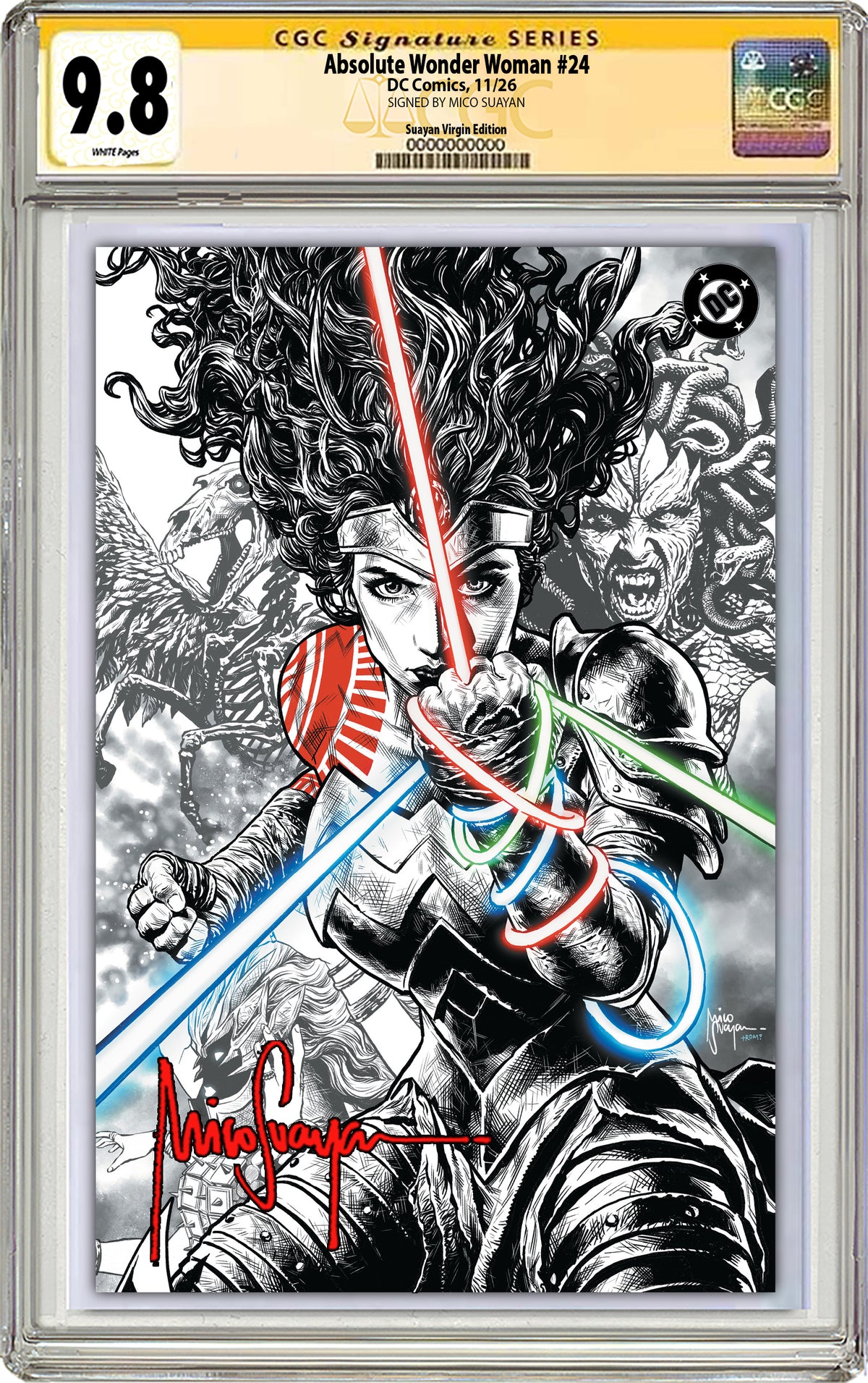 ABSOLUTE WONDER WOMAN #24 MICO SUAYAN NYCC EXCLUSIVE VARIANT COVERS (CGC GRADED OPTIONS)