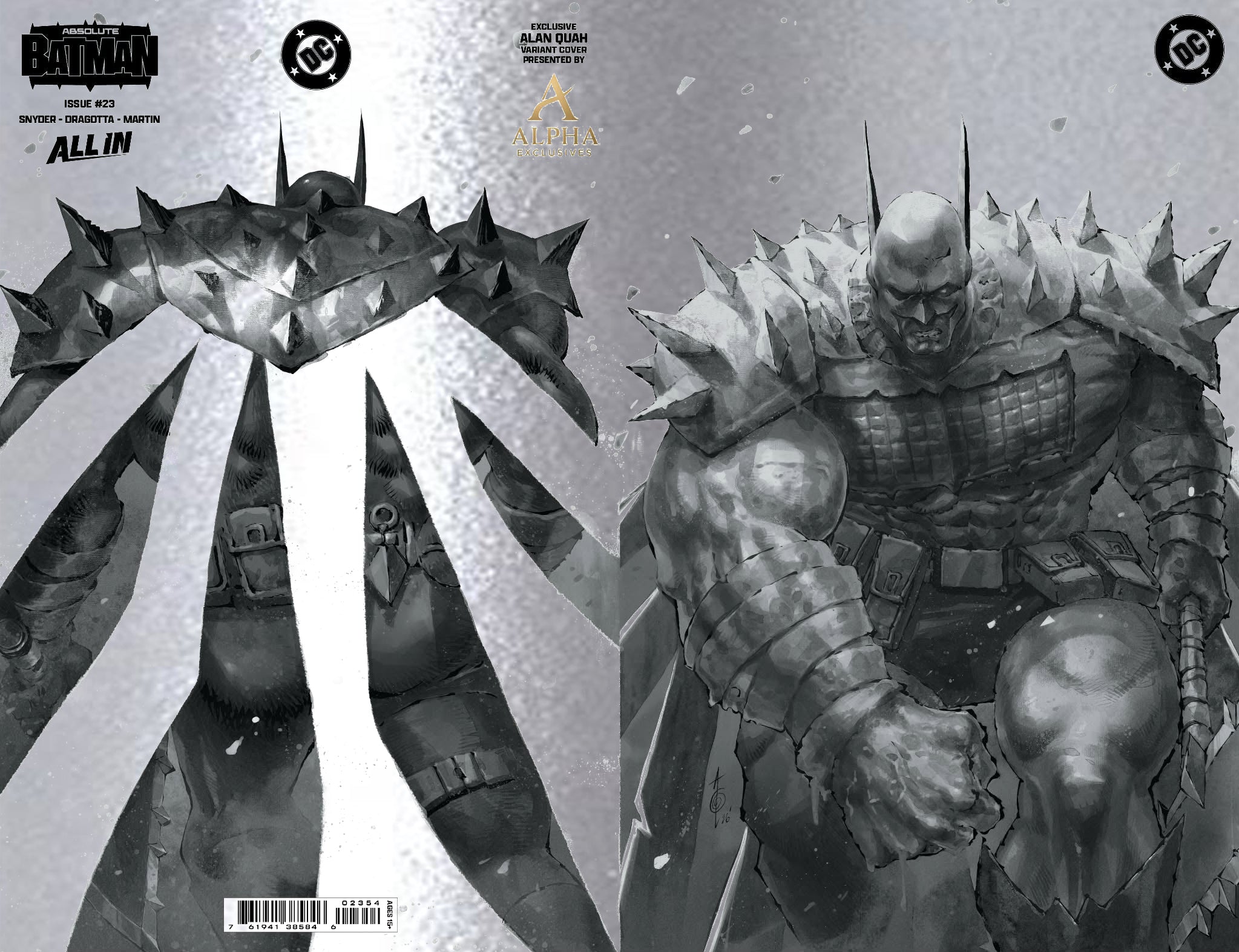 ABSOLUTE BATMAN #23 ALAN QUAH EXCLUSIVE WRAPAROUND VARIANT COVERS