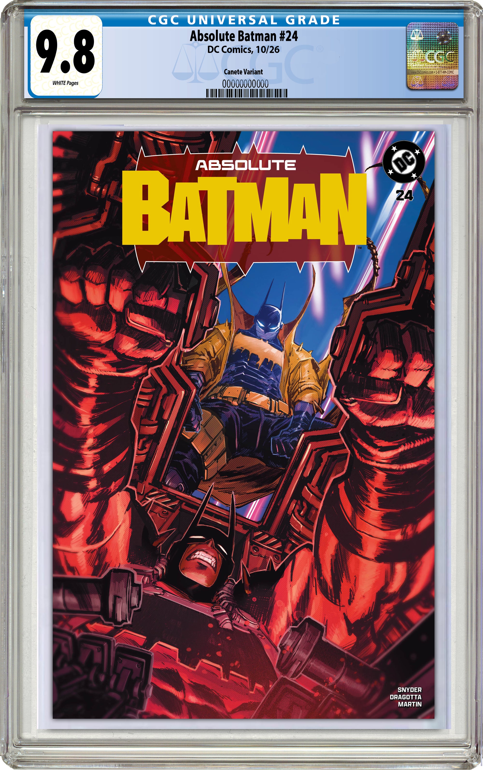 ABSOLUTE BATMAN #24 ERIC CANETE NYCC EXCLUSIVE VARIANT COVERS -- [9/23/2026]