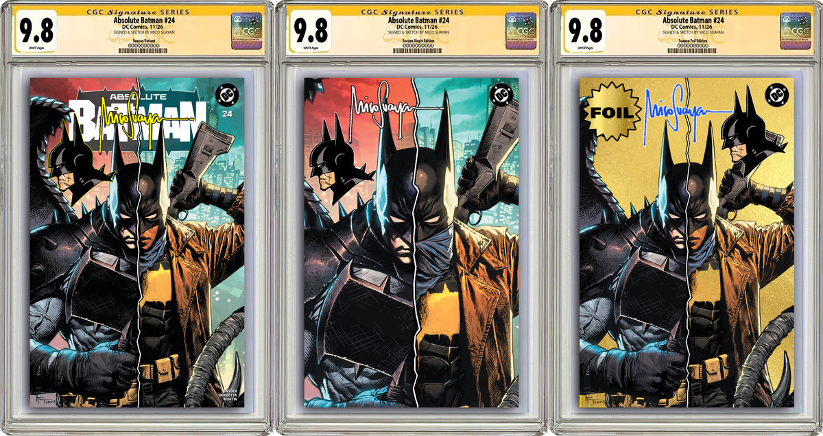 ABSOLUTE BATMAN #24 MICO SUAYAN NYCC EXCLUSIVE VARIANT COVERS (GRADED EDITION)