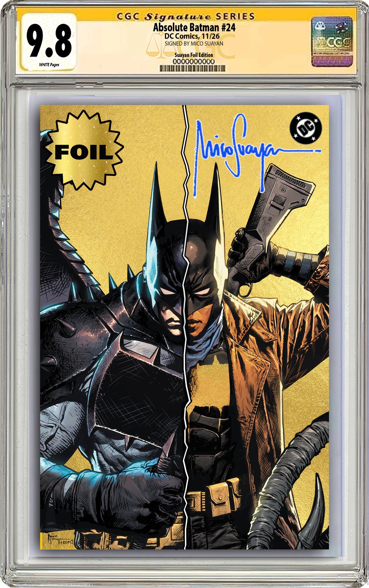 ABSOLUTE BATMAN #24 MICO SUAYAN NYCC EXCLUSIVE VARIANT COVERS (GRADED EDITION)
