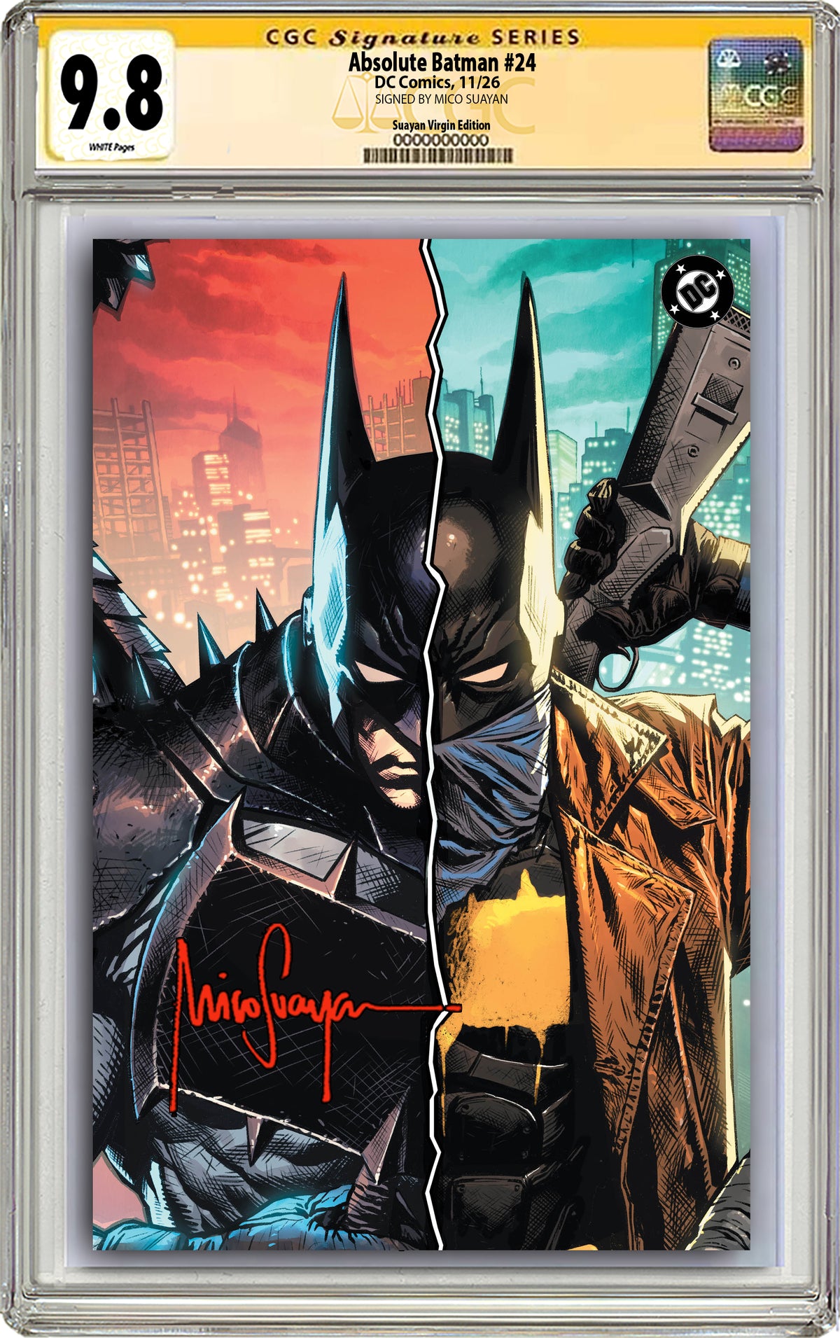 ABSOLUTE BATMAN #24 MICO SUAYAN NYCC EXCLUSIVE VARIANT COVERS (GRADED EDITION)