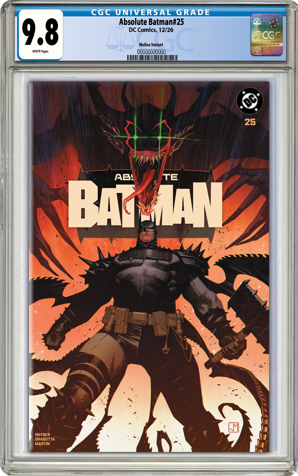 ABSOLUTE BATMAN #25 JORGE MOLINA SGCC EXCLUSIVE VARIANT COVERS