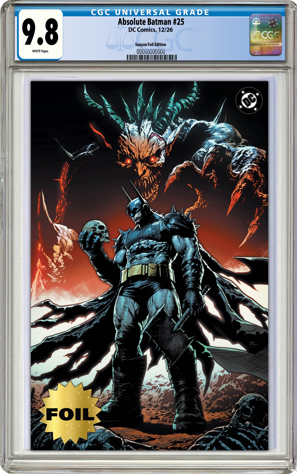 ABSOLUTE BATMAN #25 MICO SUAYAN SGCC EXCLUSIVE VARIANT COVERS (GRADED EDITION)