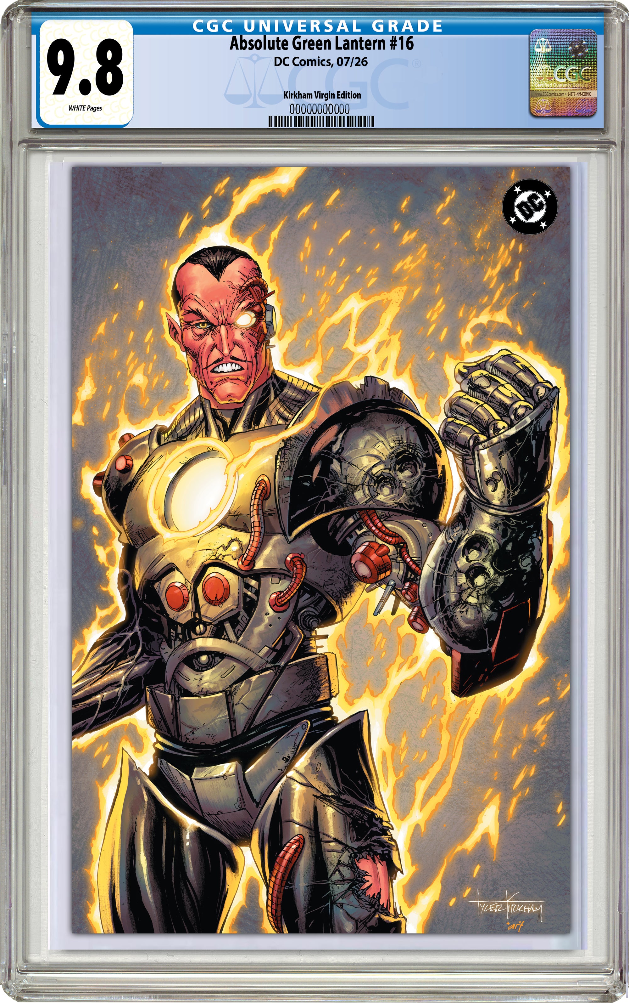 ABSOLUTE GREEN LANTERN #16 TYLER KIRKHAM SDCC BATTLE DAMAGED VARIANT COVERS