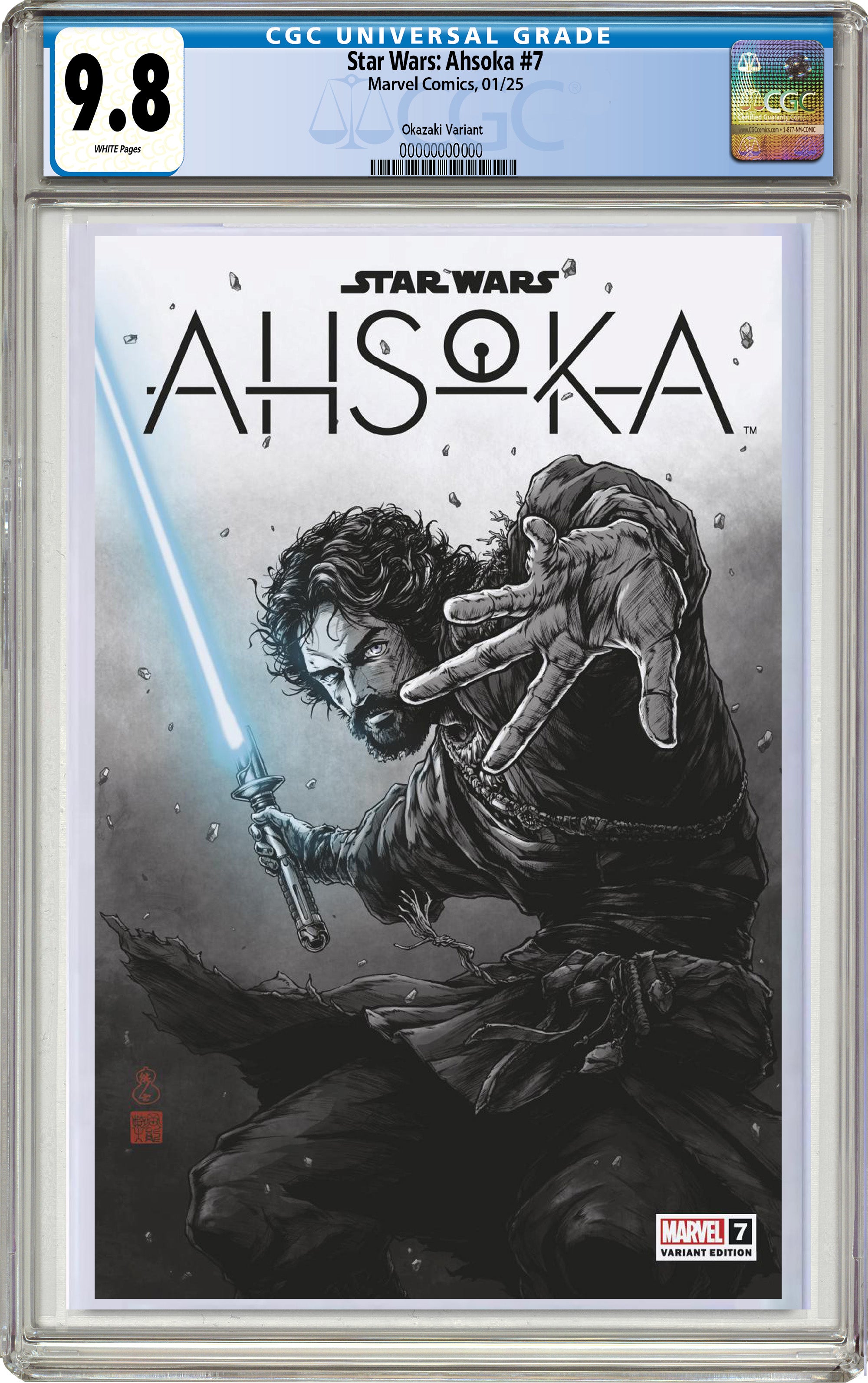 STAR WARS: AHSOKA #7 TAKASHI OKAZAKI LIMITED EDITION EXCLUSIVE VARIANT OPTIONS - 01-01-25