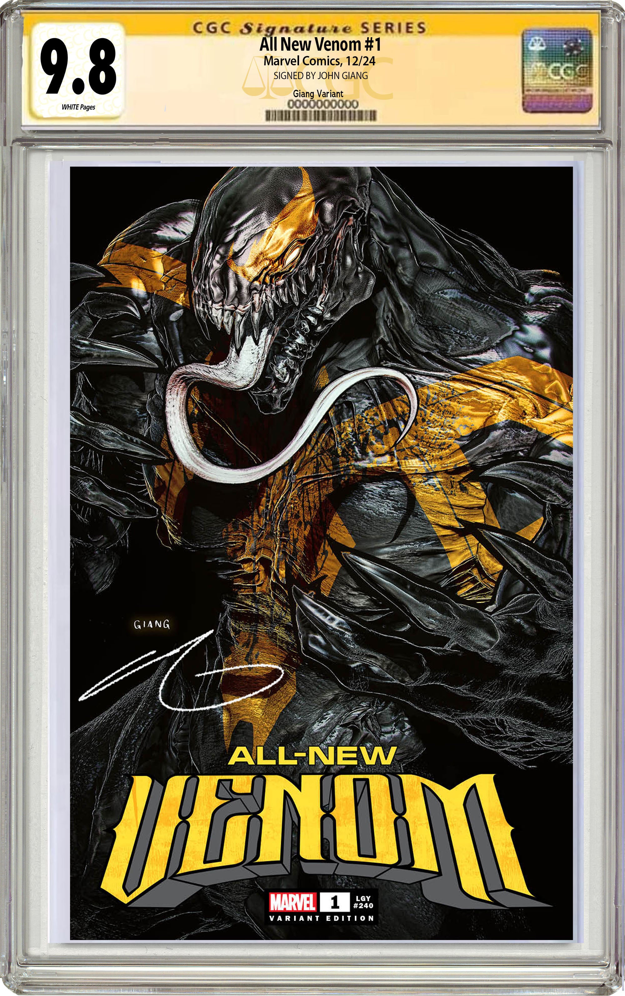 ALL-NEW VENOM #1 JOHN GIANG NEGATIVE BLEED EDITION OPTIONS (12-04-24)