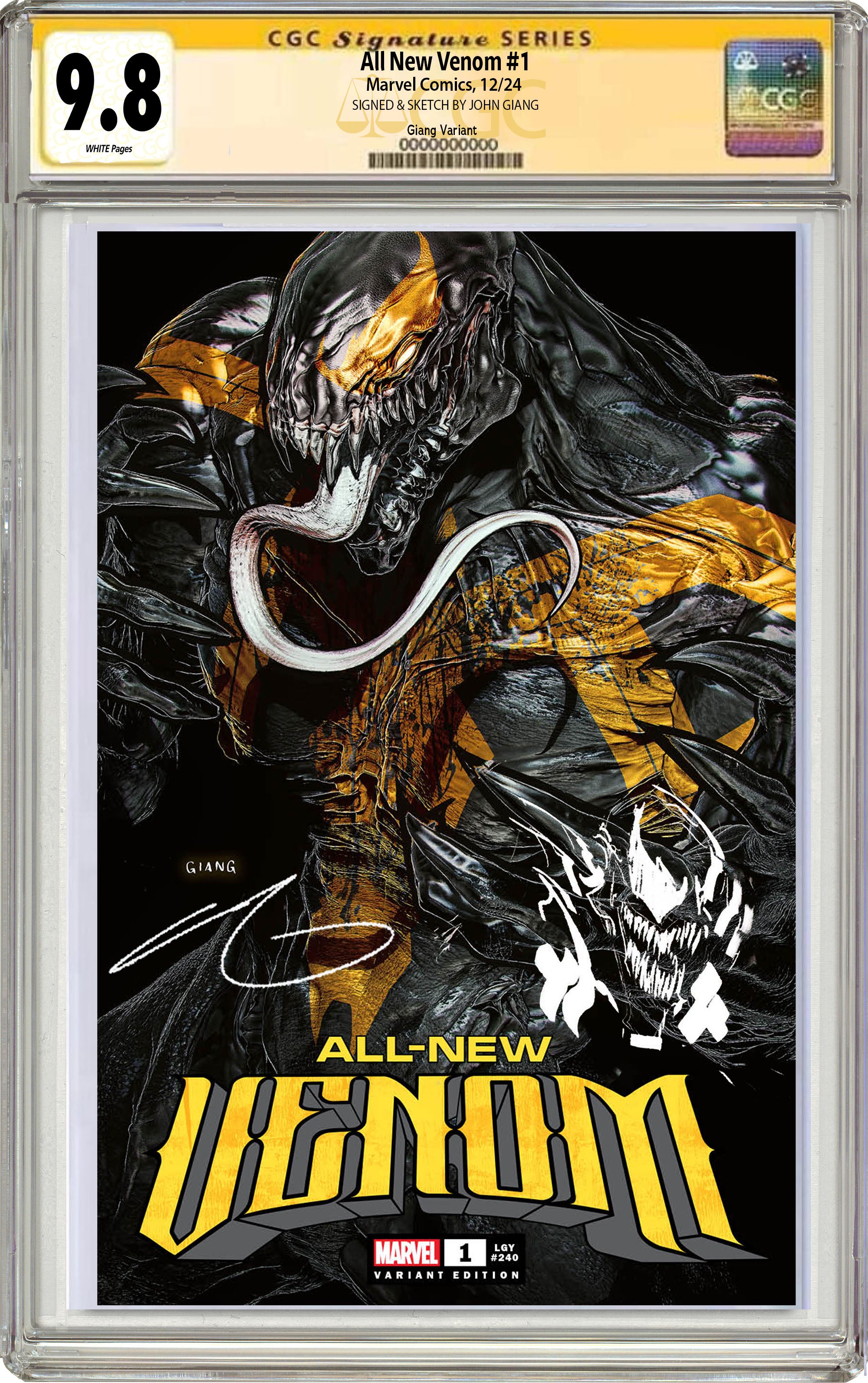 ALL-NEW VENOM #1 JOHN GIANG NEGATIVE BLEED EDITION OPTIONS (12-04-24)