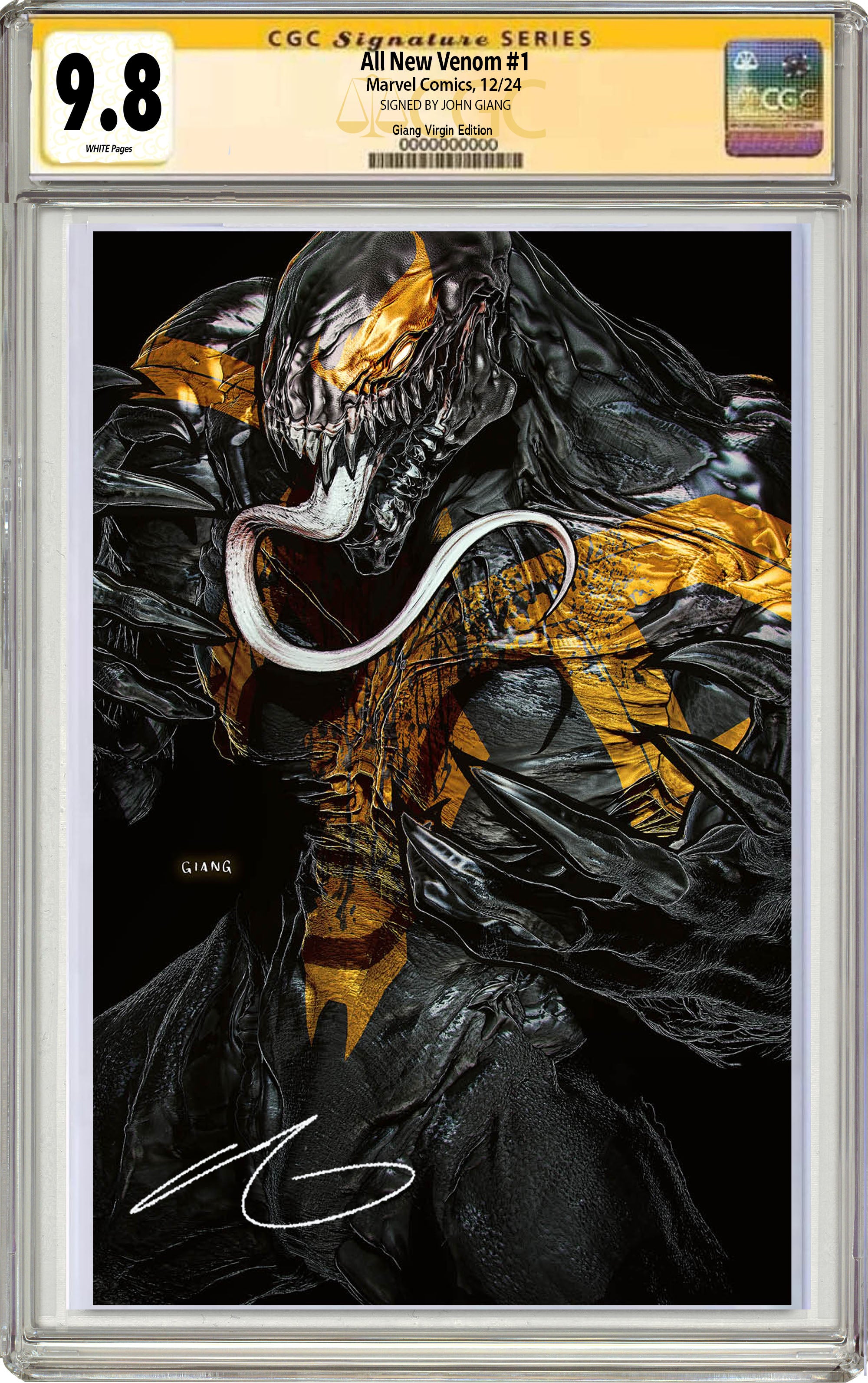 ALL-NEW VENOM #1 JOHN GIANG NEGATIVE BLEED EDITION OPTIONS