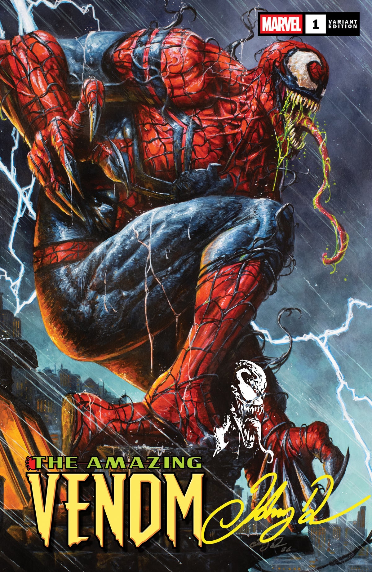 THE AMAZING VENOM #1 JOHNNY DESJARDINS NYCC EXCLUSIVE VARIANT COVERS (RAW OPTIONS)